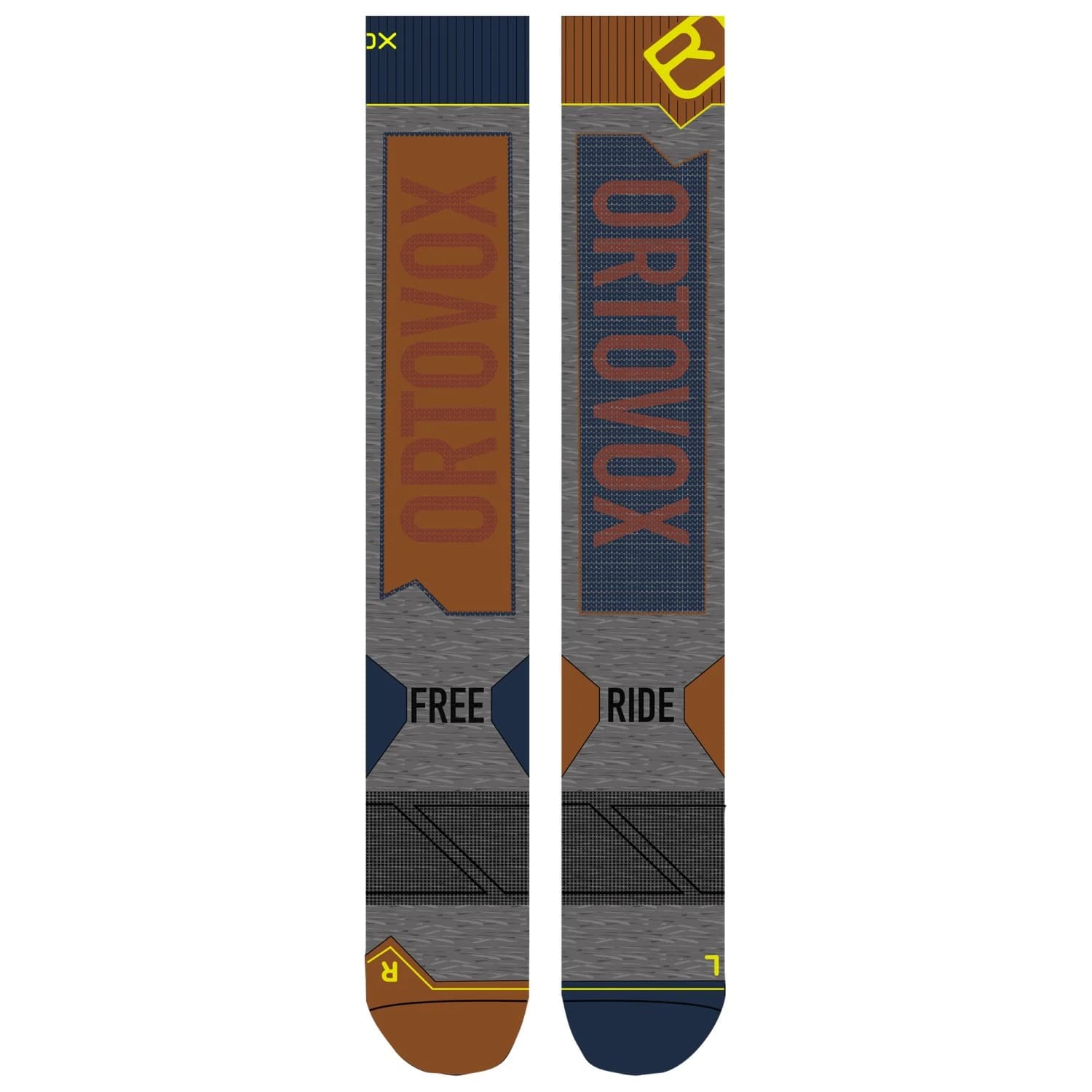Ски чорапи Ortovox Free Ride Long Socks Ski socks - Clay Orange