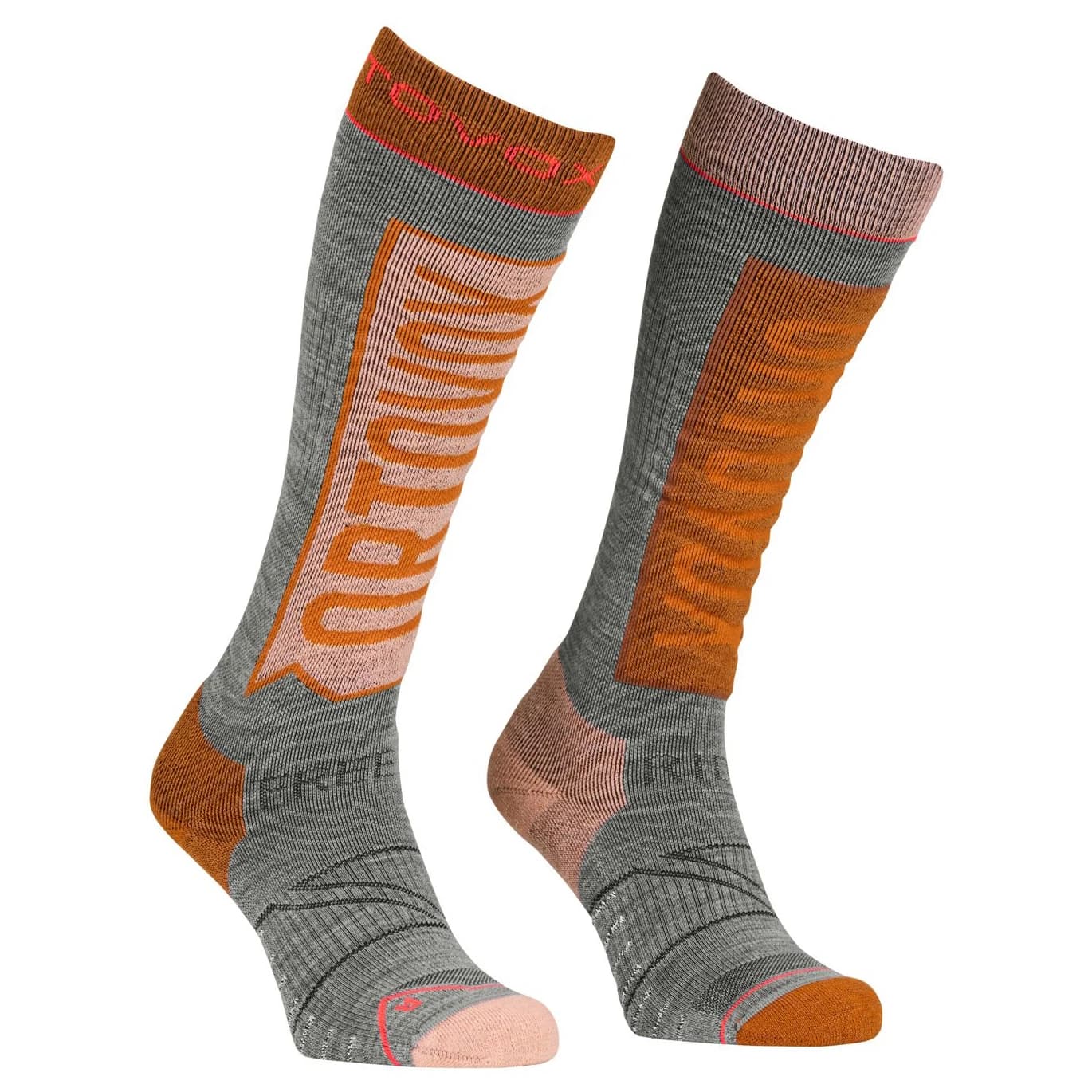 Ски чорапи Ortovox Women's Free Ride Long Socks Ski socks - Autumn Leaves