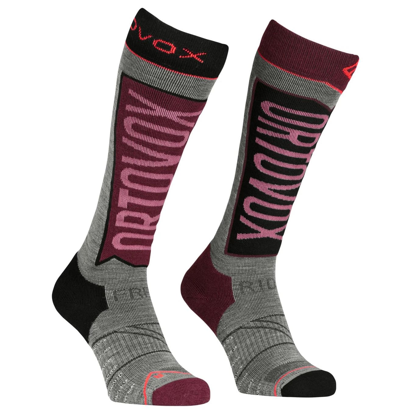Ски чорапи Ortovox Women's Free Ride Long Socks Ski socks - Mountain Rose