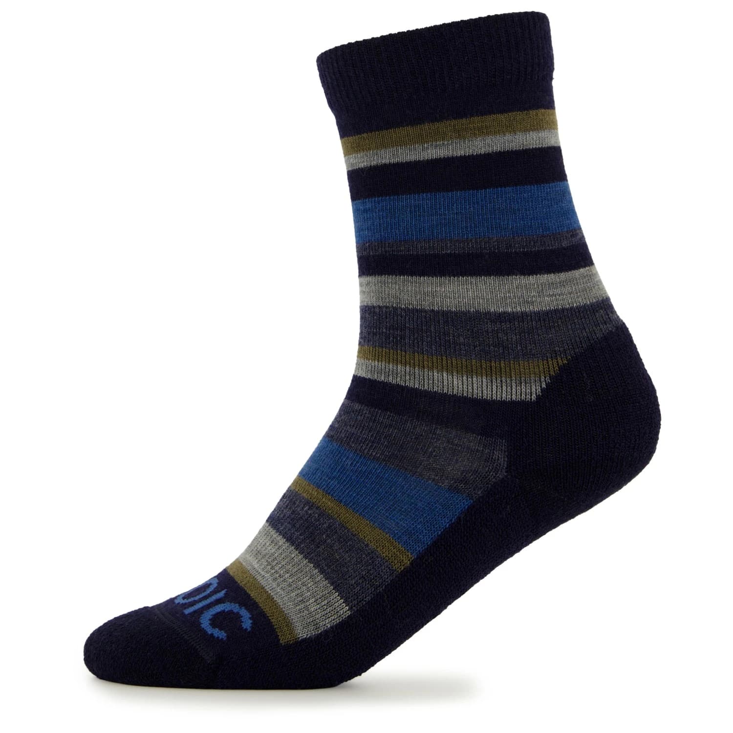 Детски туристически чорапи Stoic Kid's Merino Trekking Crew Socks Stripes Walking socks - Navy / Olive