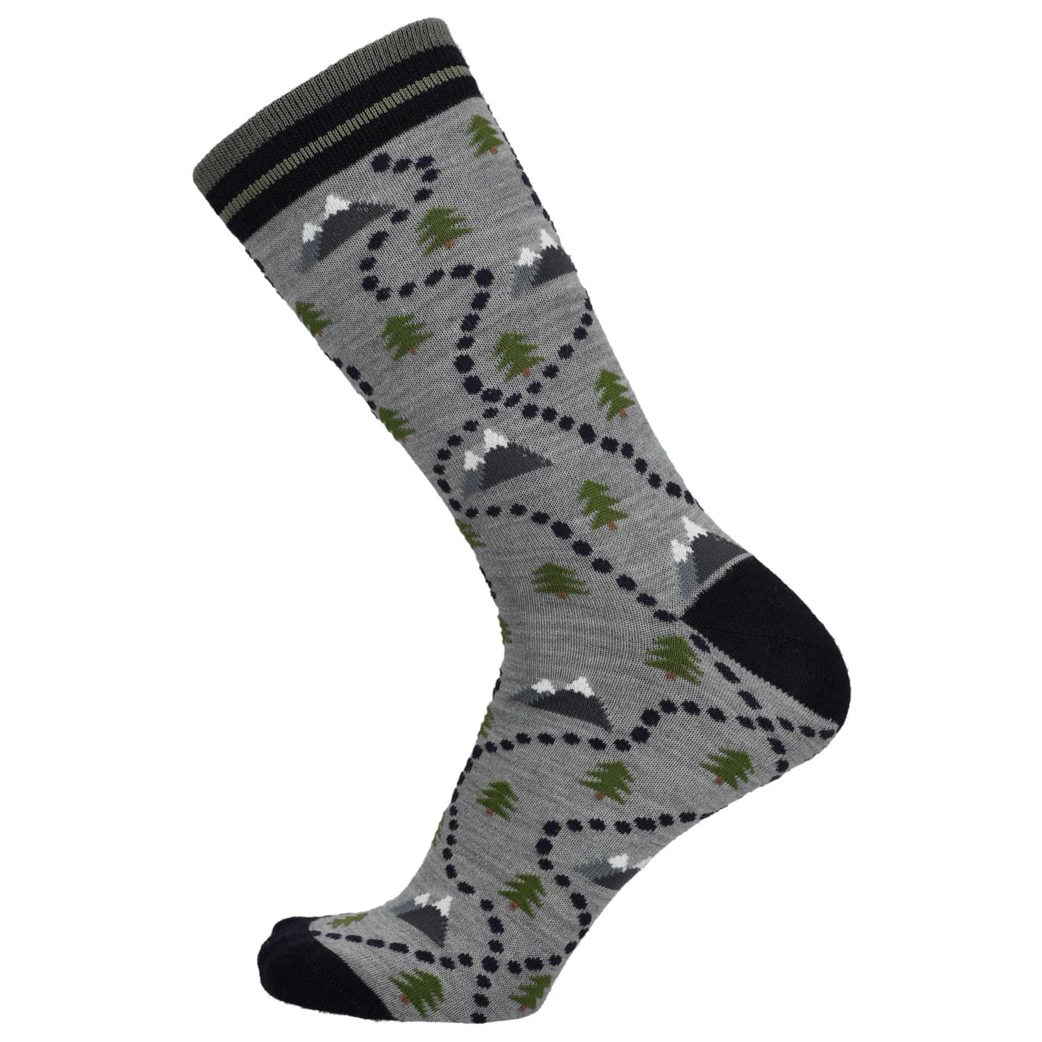Спортни чорапи UphillSport Lifestyle Merino M3 Crew Sports socks - Path / Grey