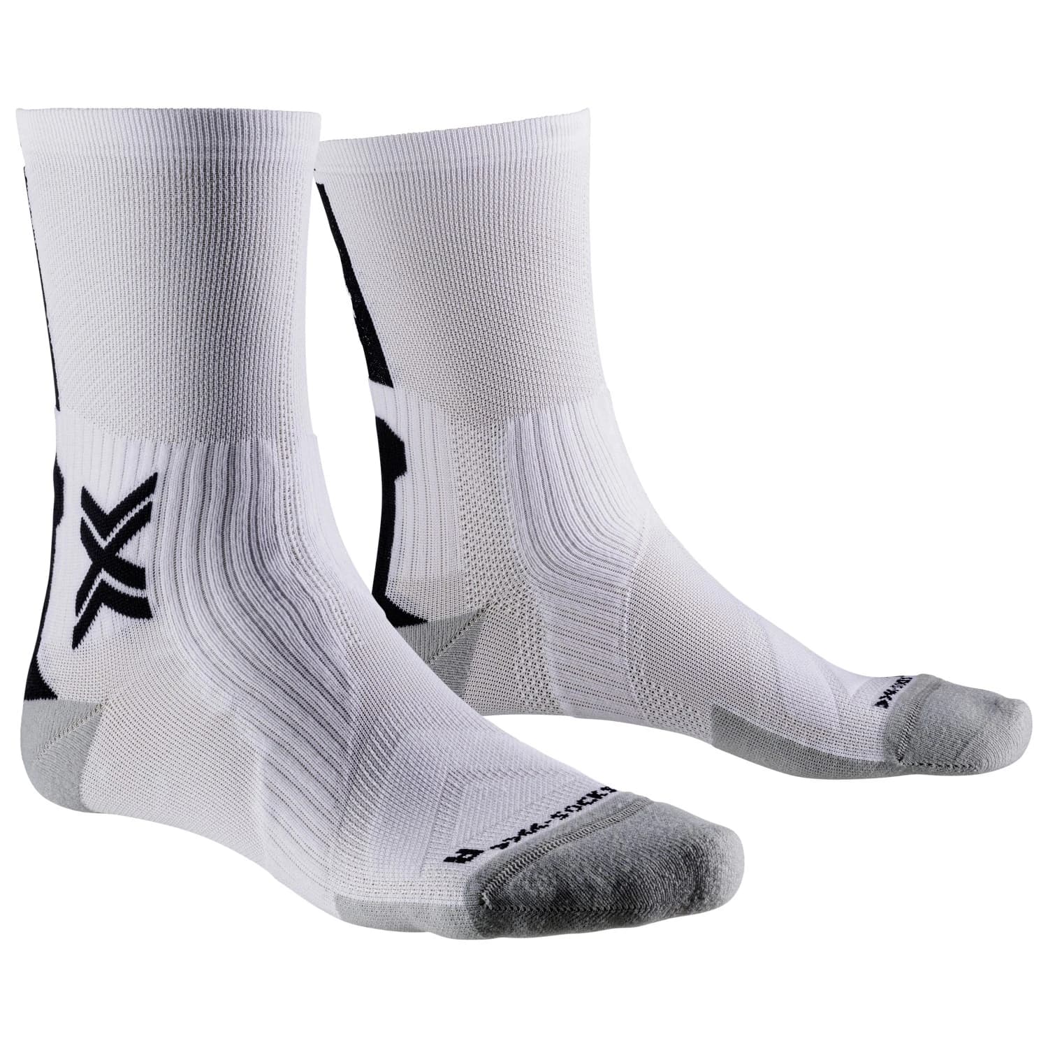 Чорапи за колоездене X-Socks Bike Perform Crew Cycling socks - Arctic White / Opal Black