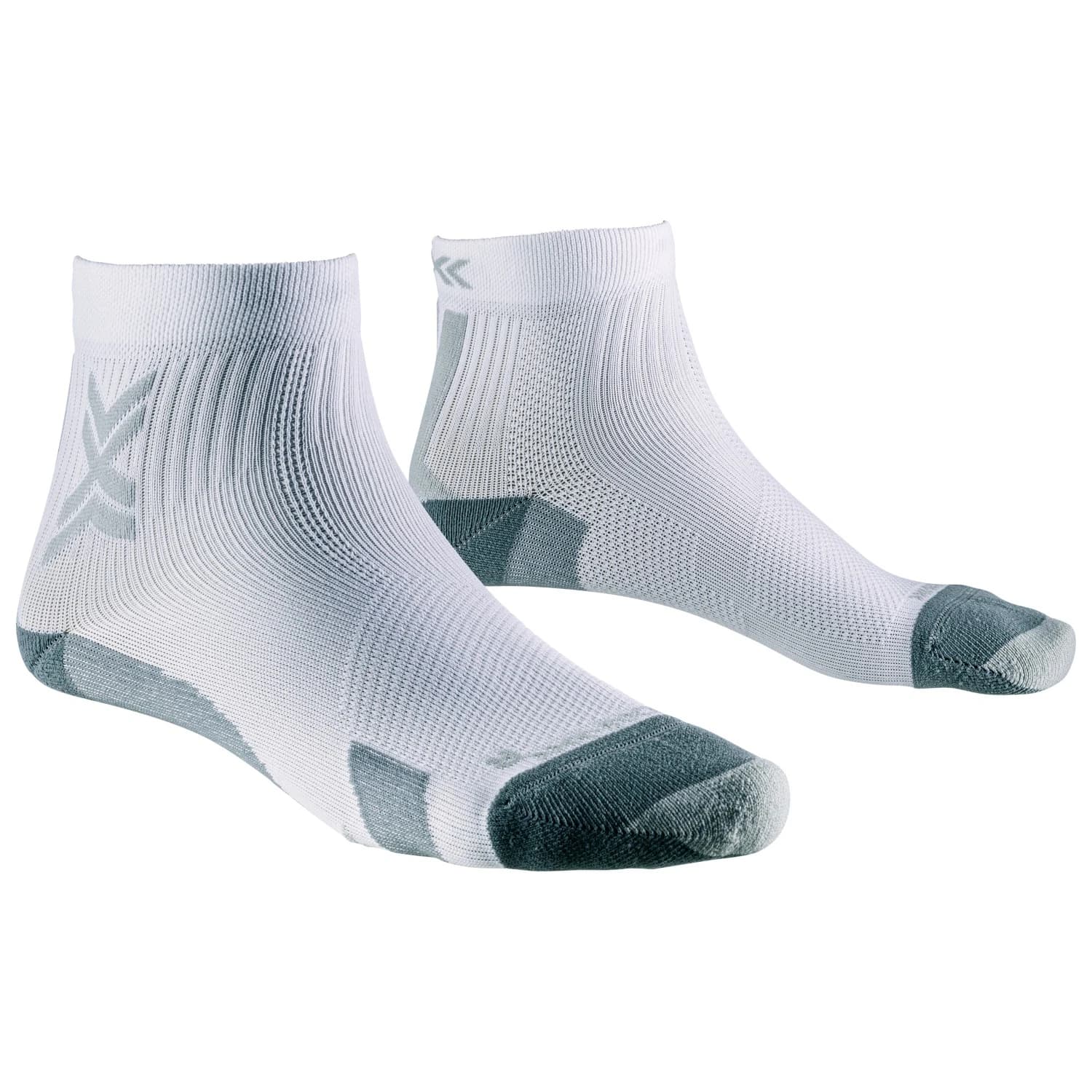 Чорапи за бягане X-Socks Run Discover Ankle Running socks - Arctic White / Pearl Grey