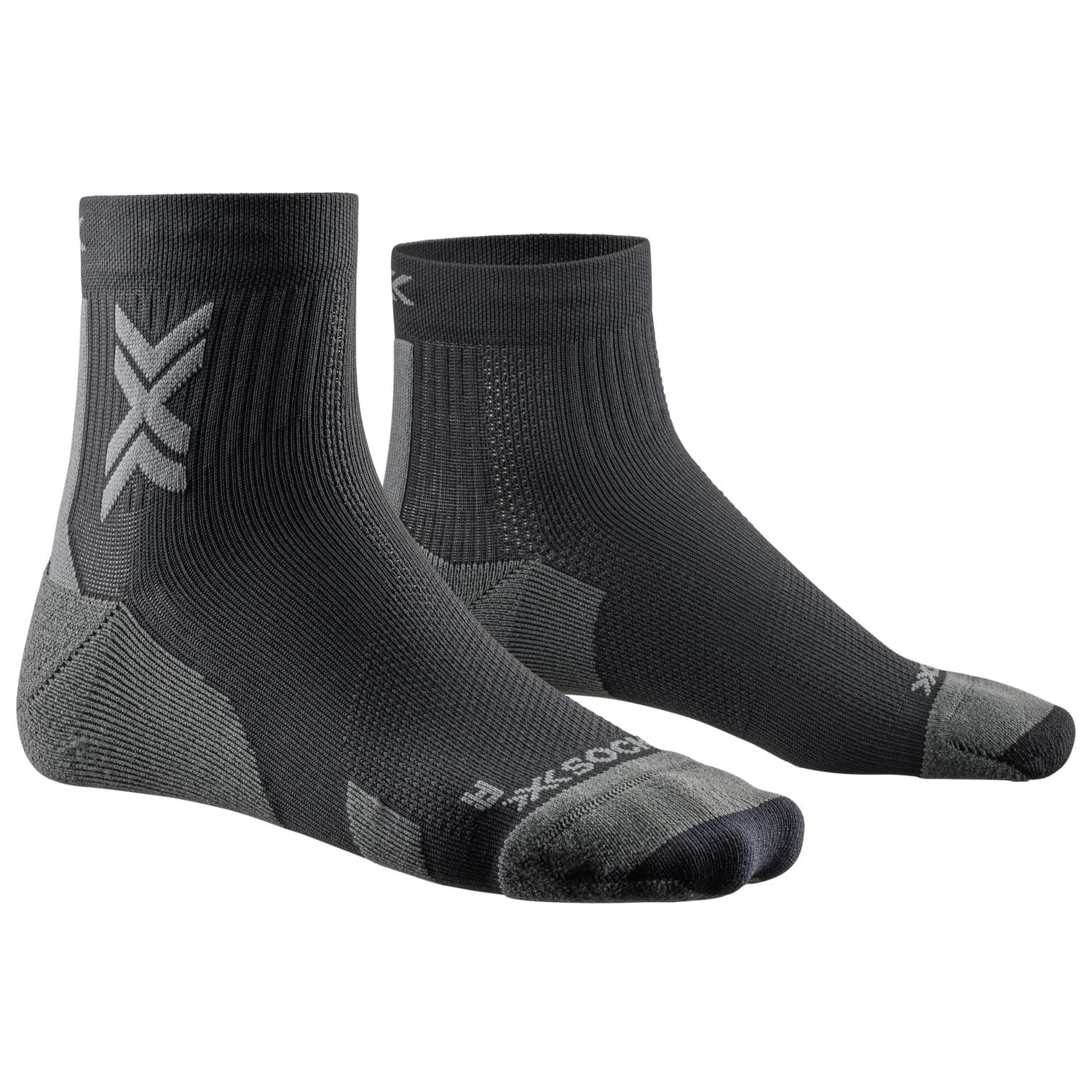 Чорапи за бягане X-Socks Run Discover Ankle Running socks - Black / Charcoal