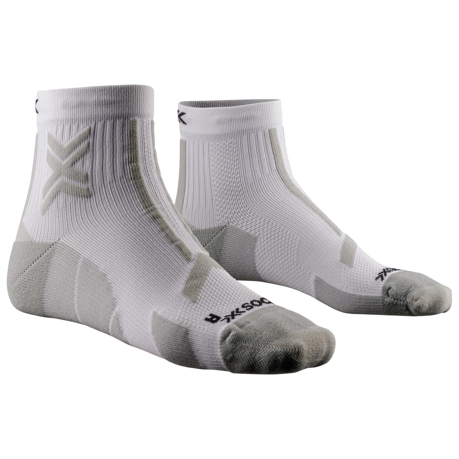 Чорапи за бягане X-Socks Trail Run Discover Ankle Running socks - Arctic White / Pearl Grey