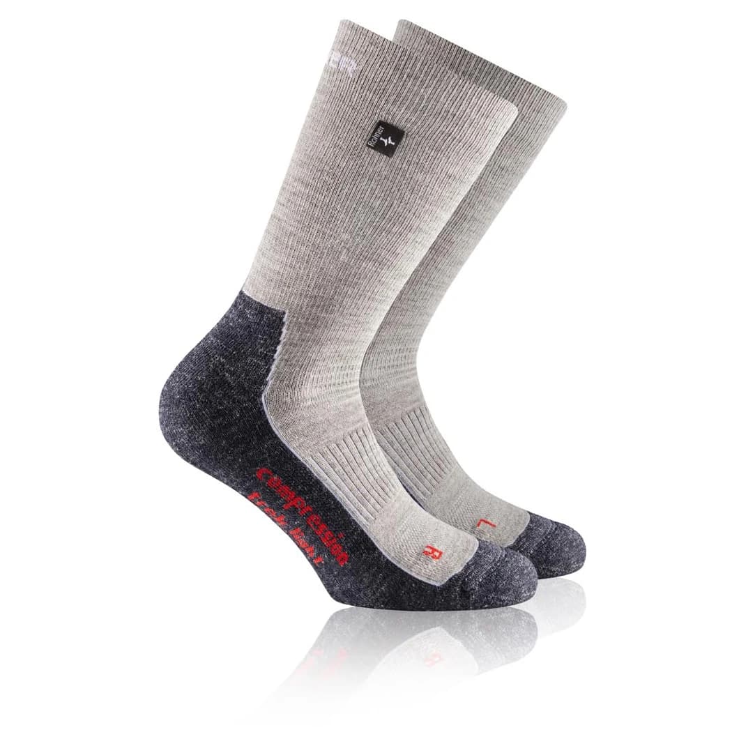 Туристически чорапи Rohner Compression Trek Light L/R Walking socks - Light Grey