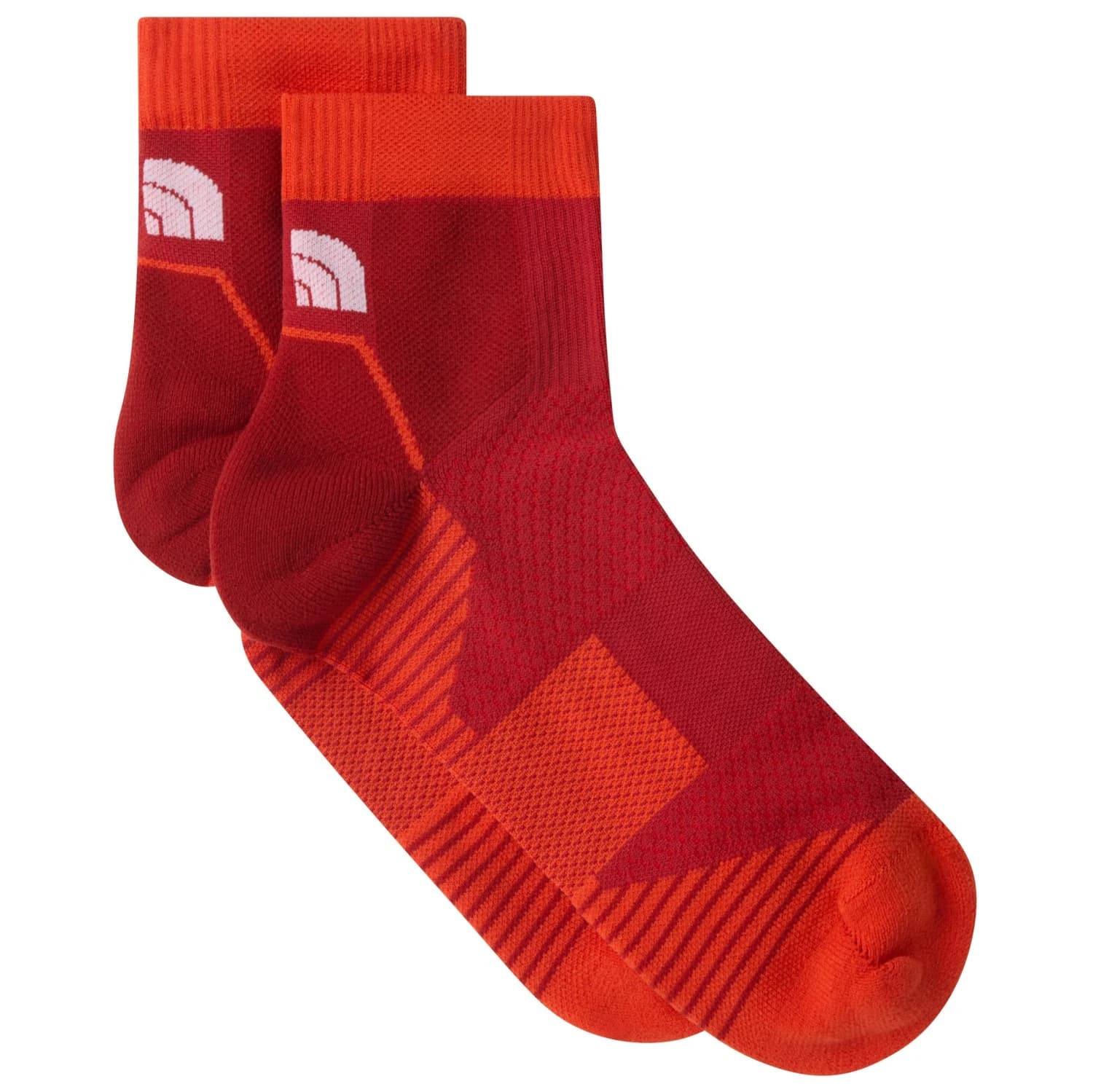 Чорапи за бягане The north face Trail Run Quarter Socks Running socks - Iron Clay / Lava Red