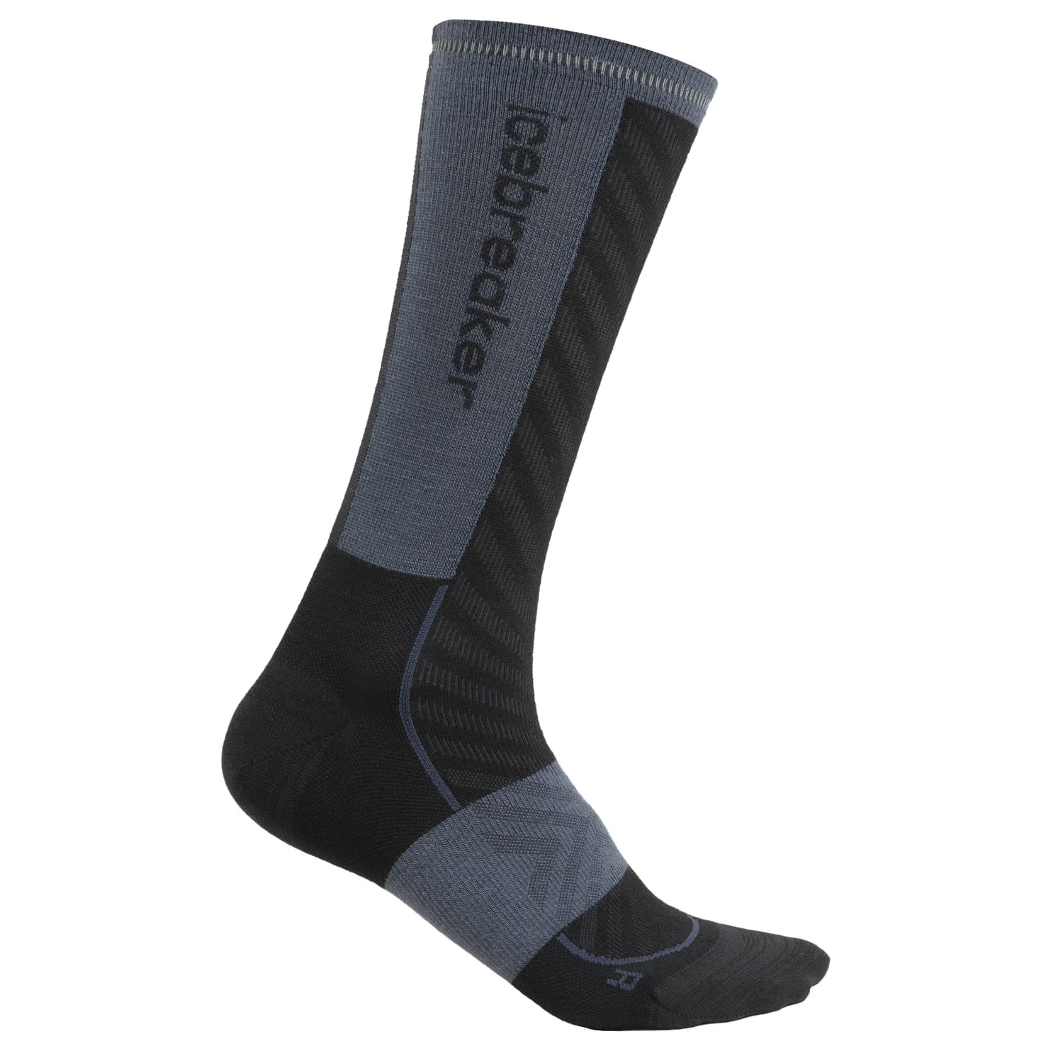 Дамски чорапи за бягане Icebreaker Women's Merino Run+ Ultralight Crew Running socks - Black / Graphite