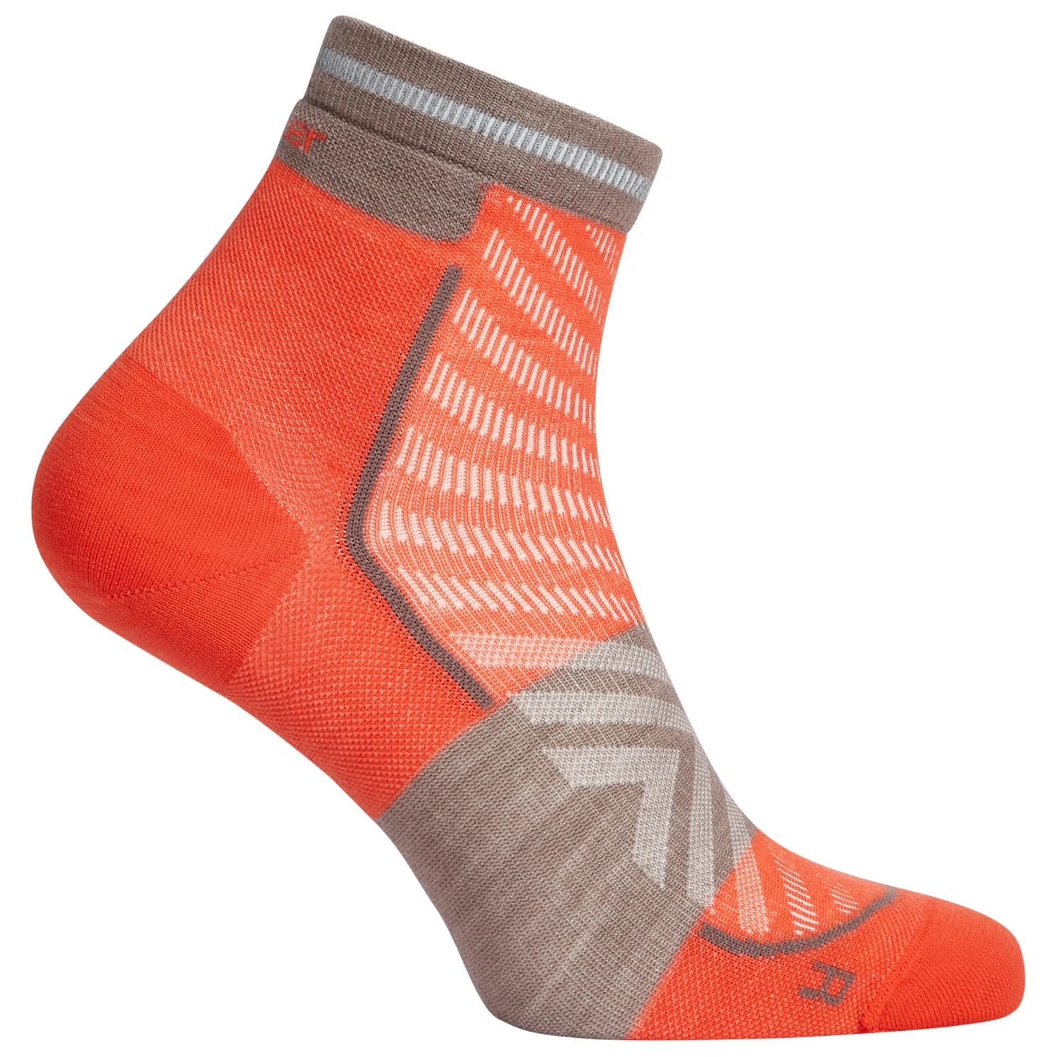 Дамски чорапи за бягане Icebreaker Women's Merino Run+ Ultralight Mini Running socks - Fervid / Porcini