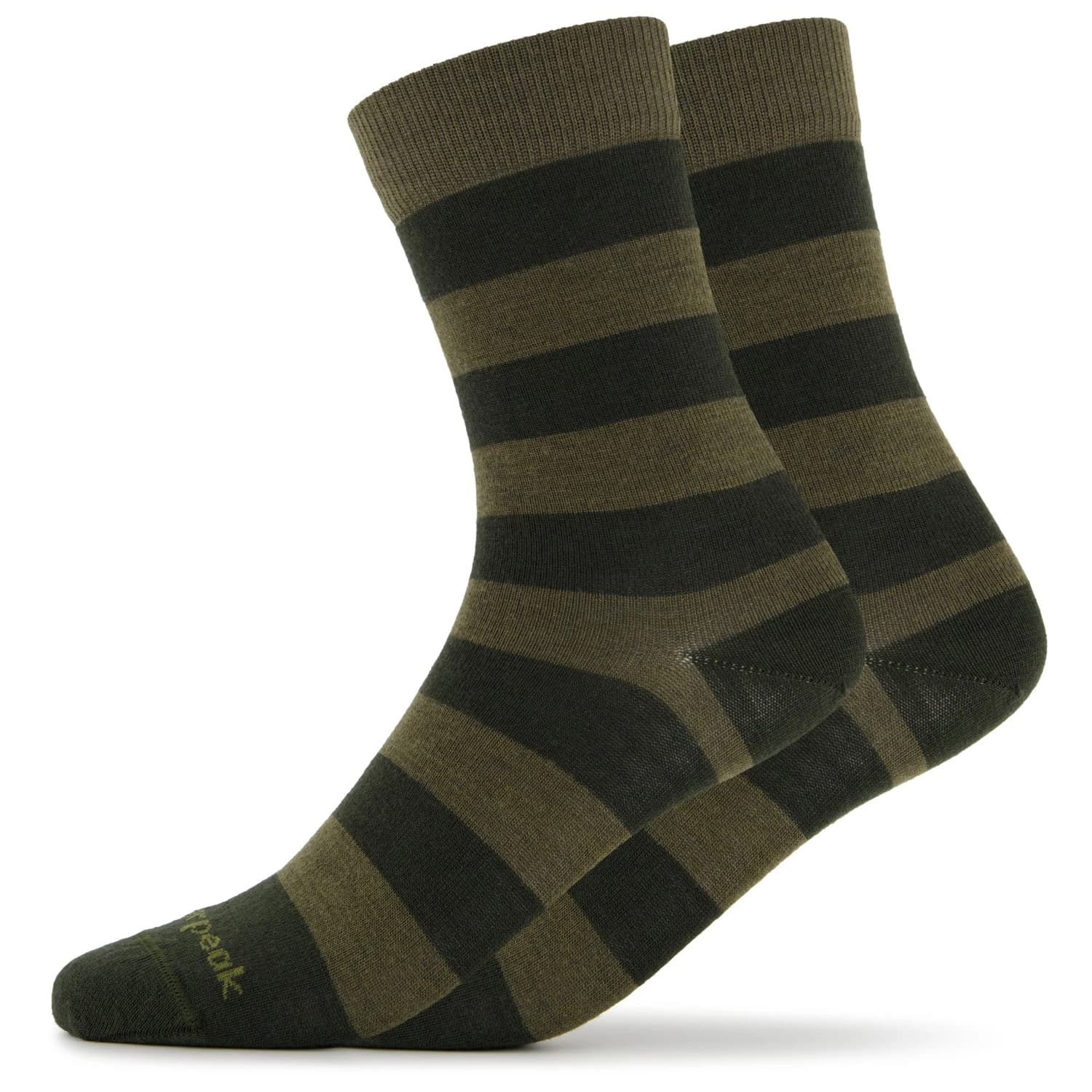 Спортни чорапи Heber Peak Merino SylvaHe. Crew 2 Pack Sports socks - Green Striped