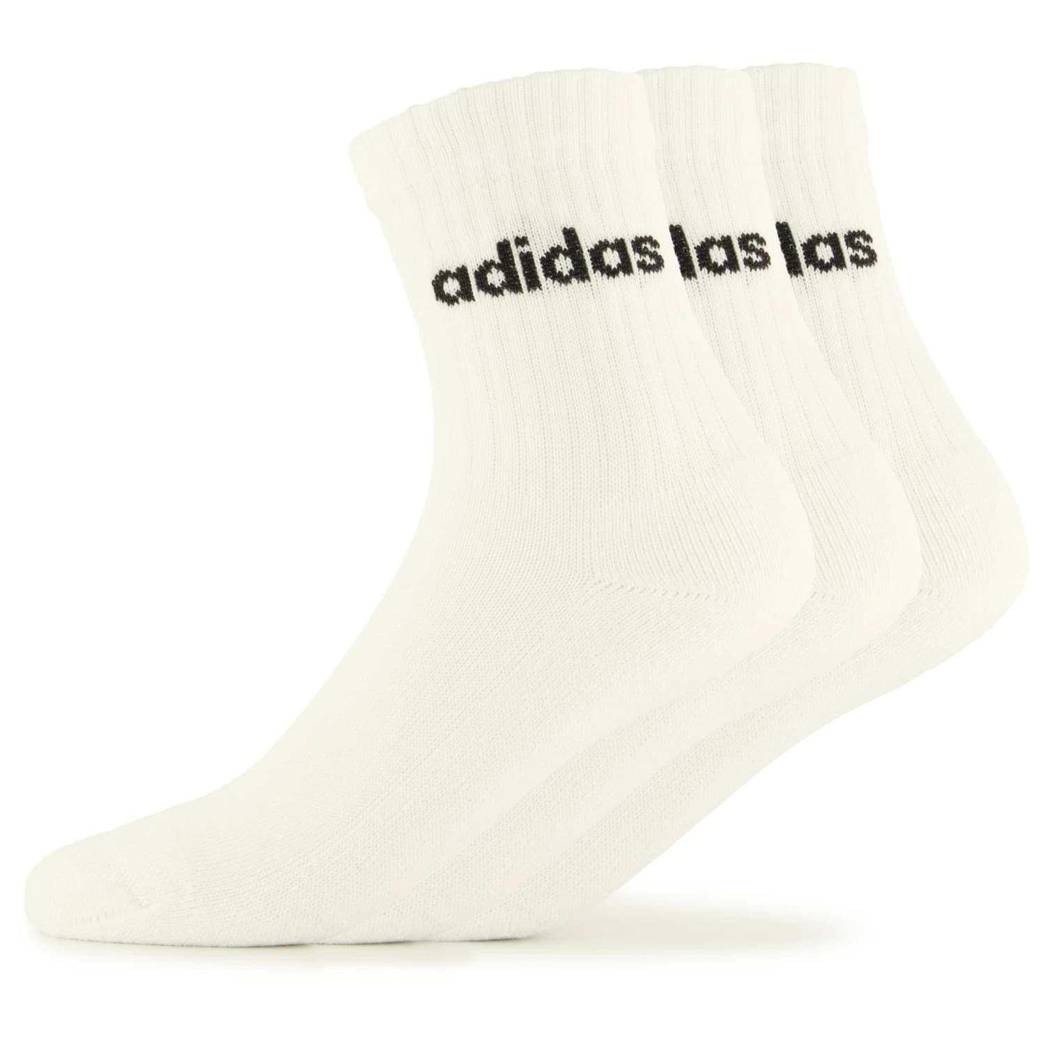 Спортни чорапи adidas Cushioned Linear Crew 3-Pack Sports socks - White / Black
