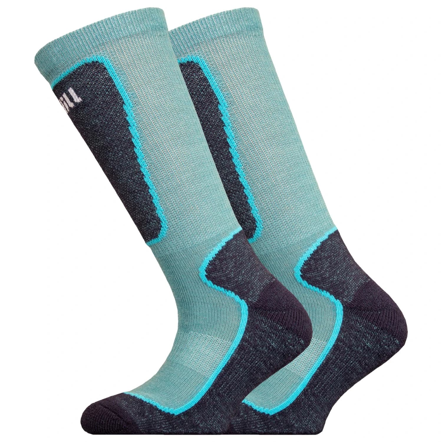 Детски ски чорапи UphillSport Kid's Valta Alpine Shin Cushioned M5 Merino Ski socks - Ocean
