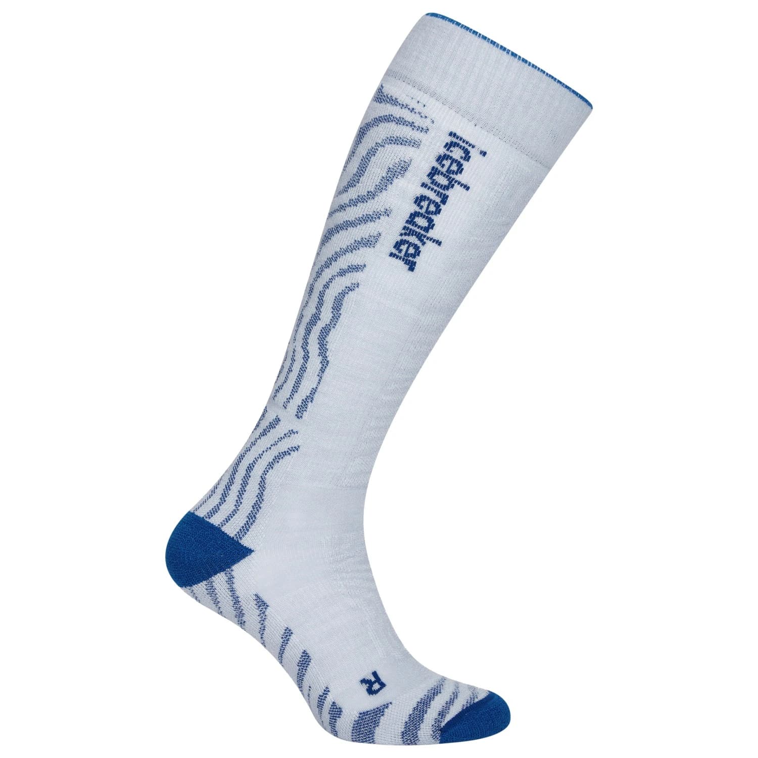 Ски чорапи Icebreaker Merino Ski+ Medium OTC Mountain Contour Ski socks - Zinc Blue / Lazurite / Snow