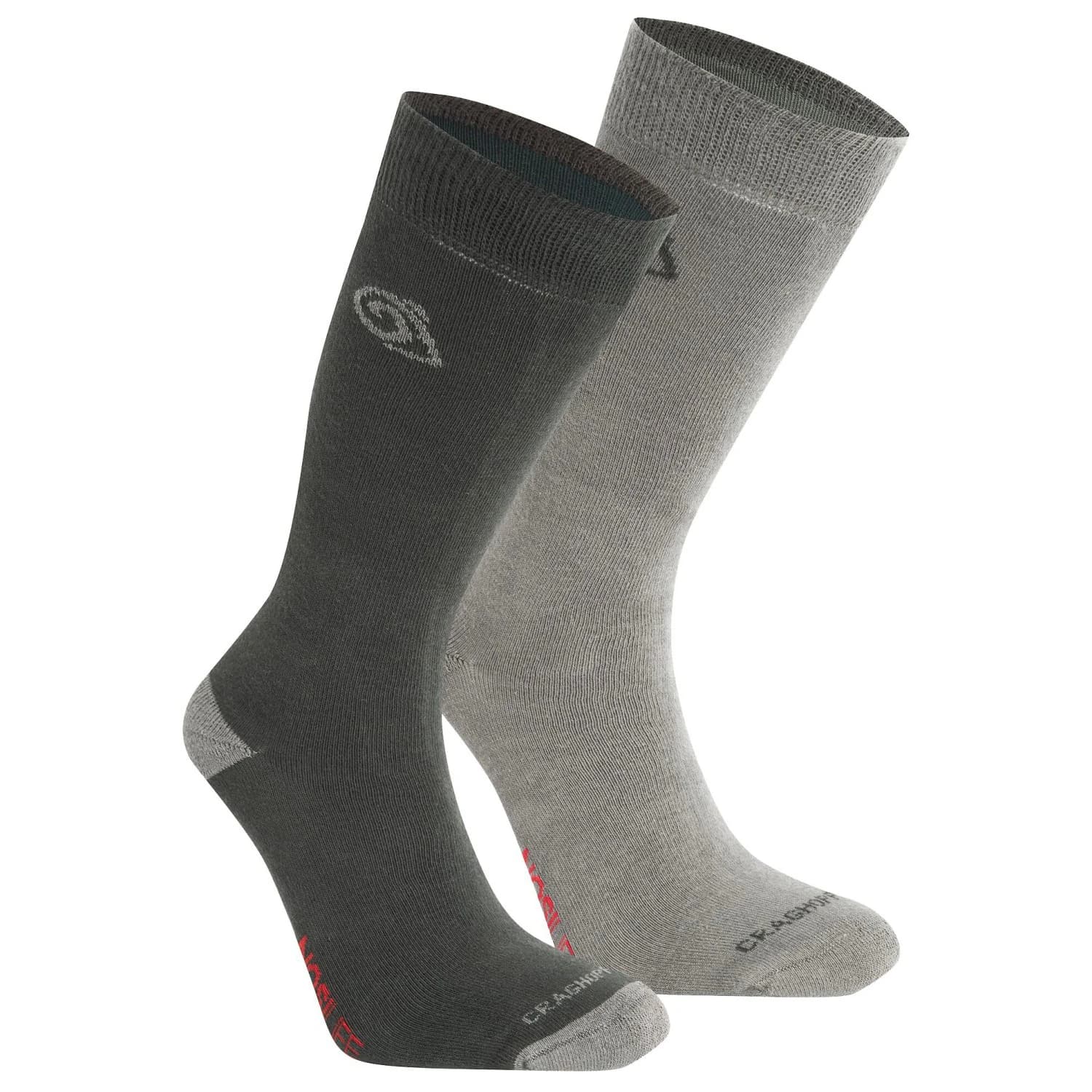 Туристически чорапи Craghoppers Nosilife Travel Twin Pack Socks Walking socks - Black Pepper / Mid Grey