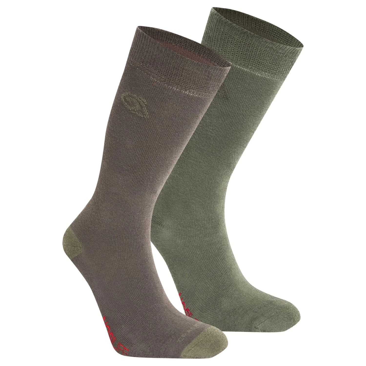 Туристически чорапи Craghoppers Nosilife Travel Twin Pack Socks Walking socks - Woodland Green / Wild Olive