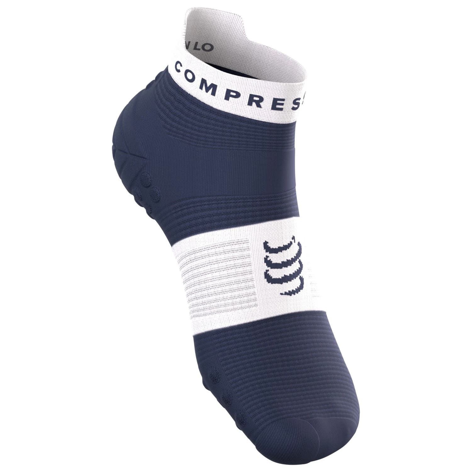 Чорапи за бягане Compressport Pro Racing Socks V4.0 Run Low Running socks - Peacoat / White
