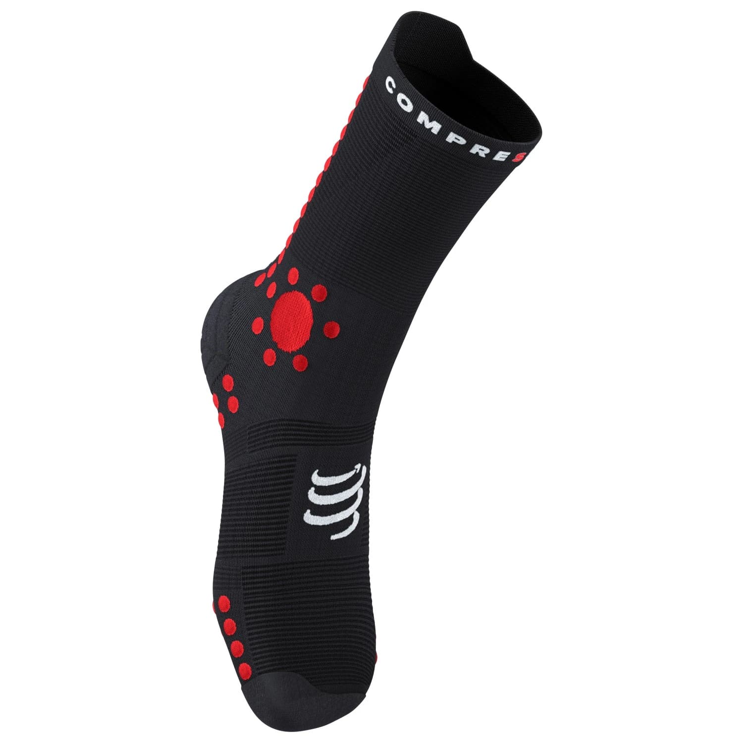 Чорапи за бягане Compressport Pro Racing Socks V4.0 Trail Running socks - Black / Red
