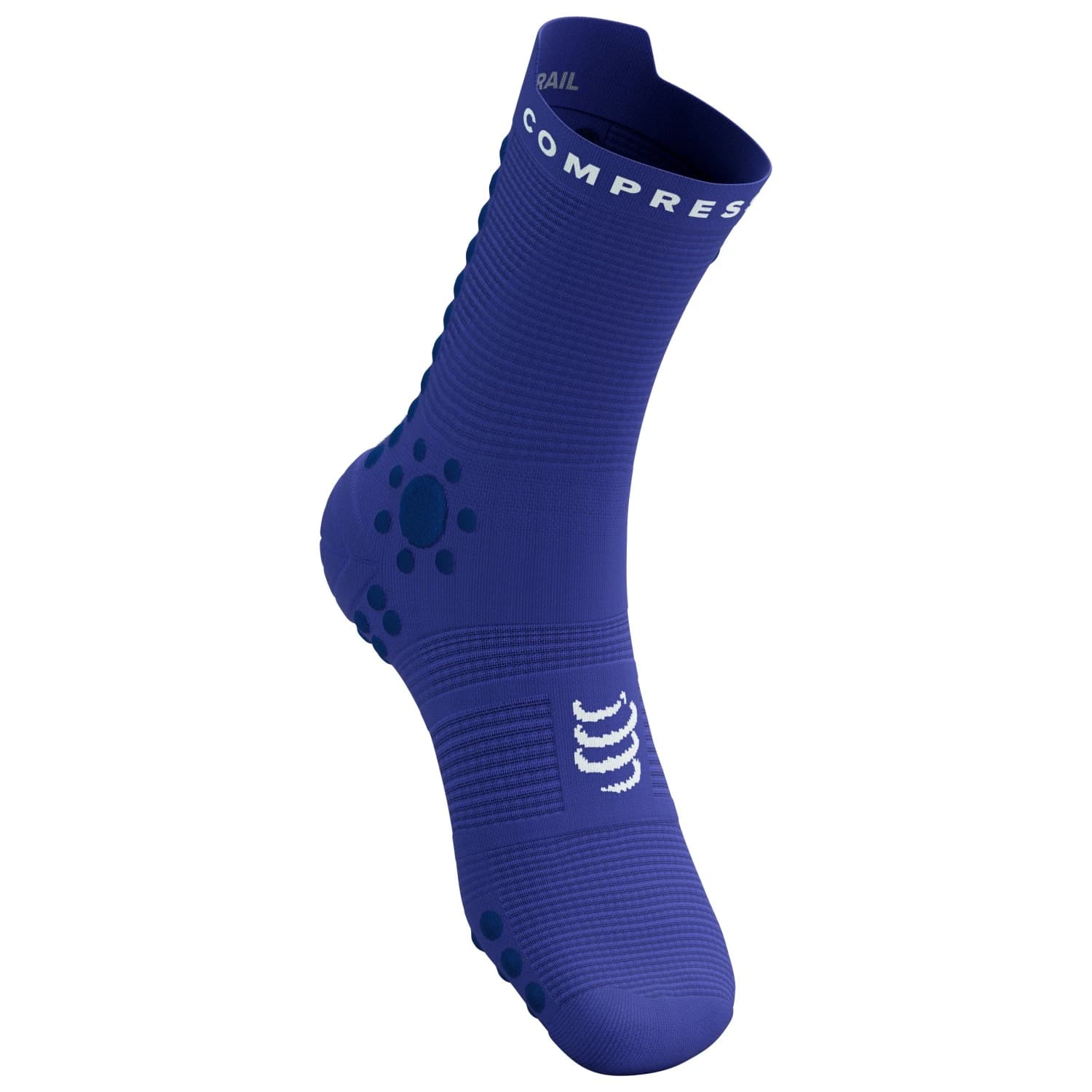 Чорапи за бягане Compressport Pro Racing Socks V4.0 Trail Running socks - Dazz Blue / Blues