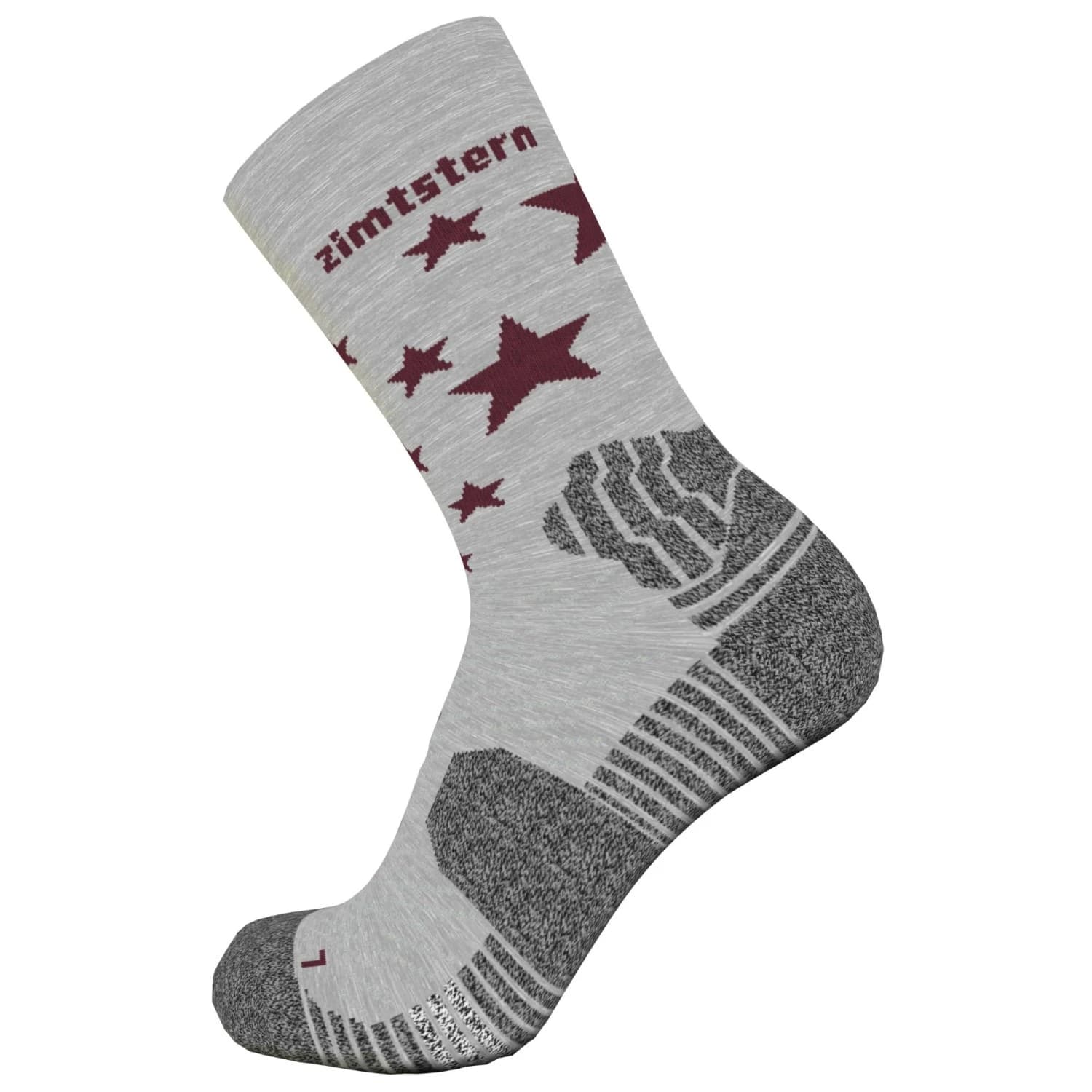 Чорапи за колоездене Zimtstern Techsockz MTB Performance Socks Sports socks - Glacier Grey Melange