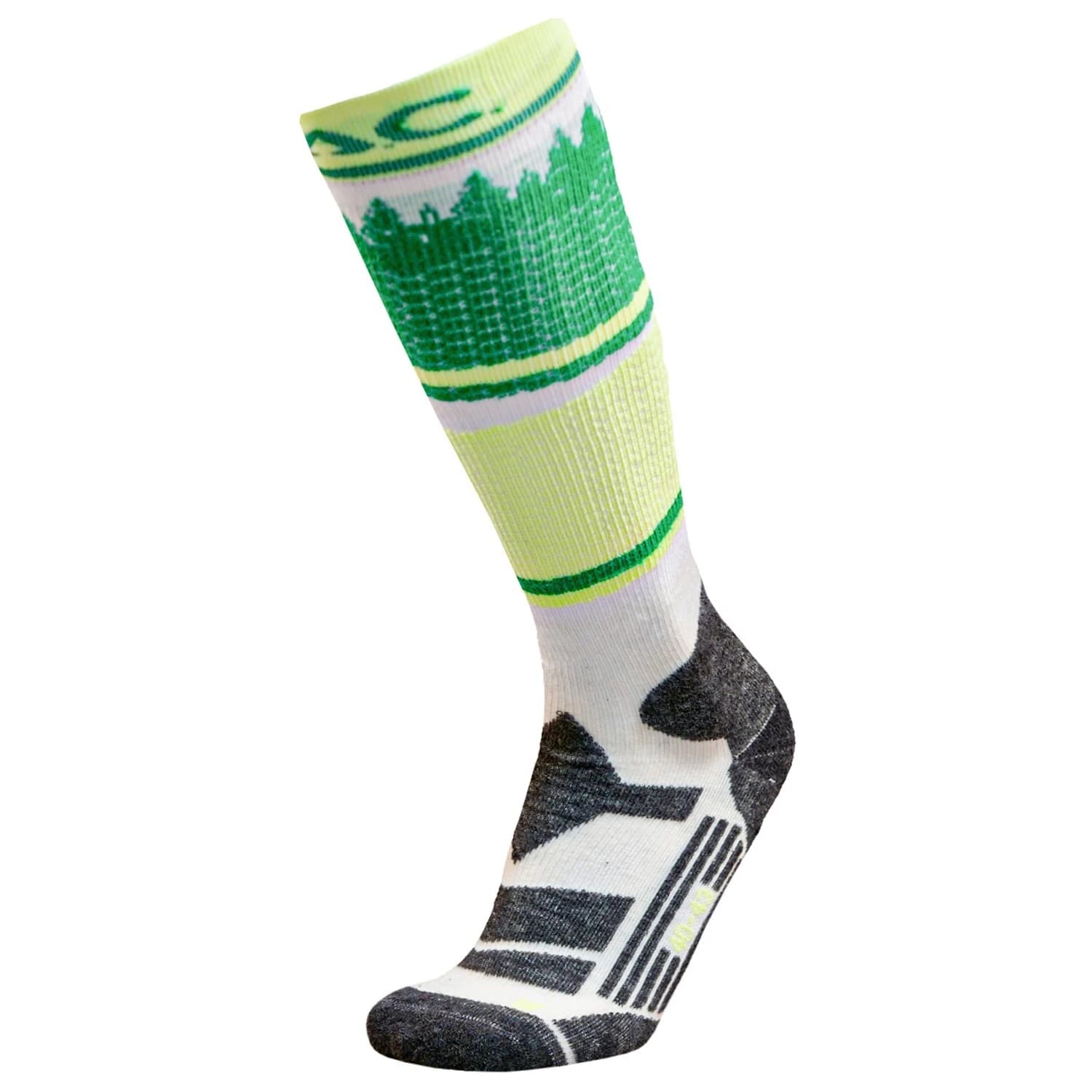 Ски чорапи P.A.C. Women's SK 9.2 Merino Extra Warm Ski socks - White / Green
