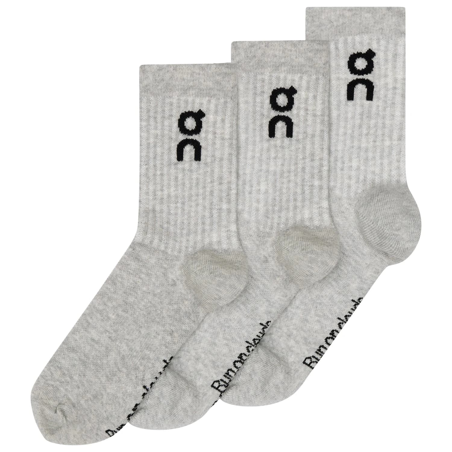 Спортни чорапи On Logo Sock High 3-Pack Sports socks - Heather Gray