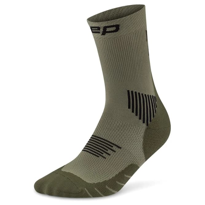 Мъжки чорапи за бягане CEP Run Socks Mid Cut 5.0 Running socks - Olive