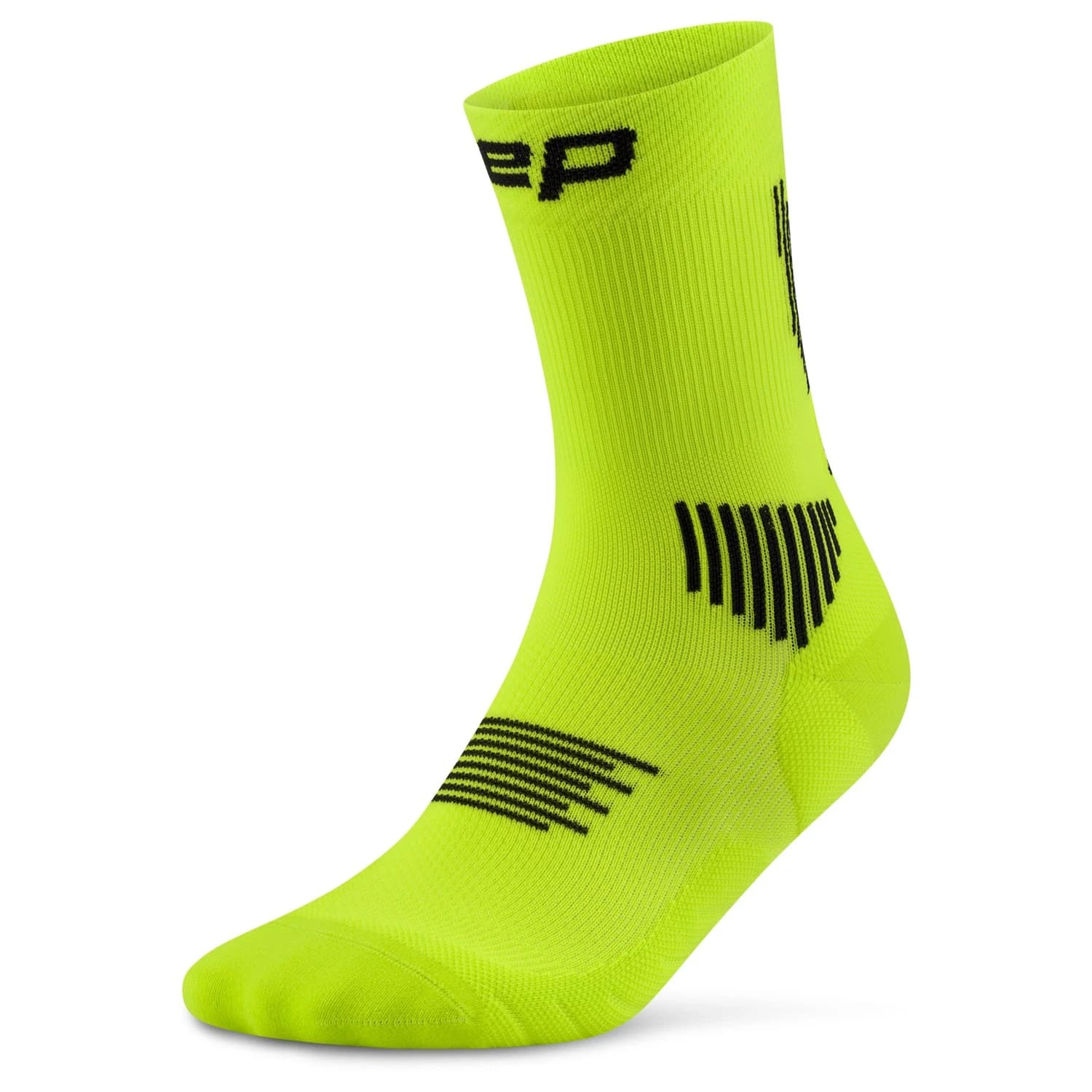 Дамски чорапи за бягане Cep Women's Run Socks Mid Cut 5.0 Running socks - Lime / Black