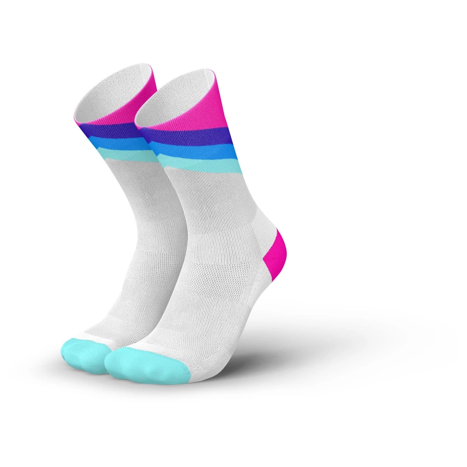 Чорапи за бягане INCYLENCE Running Grades Running socks - Blue Pink
