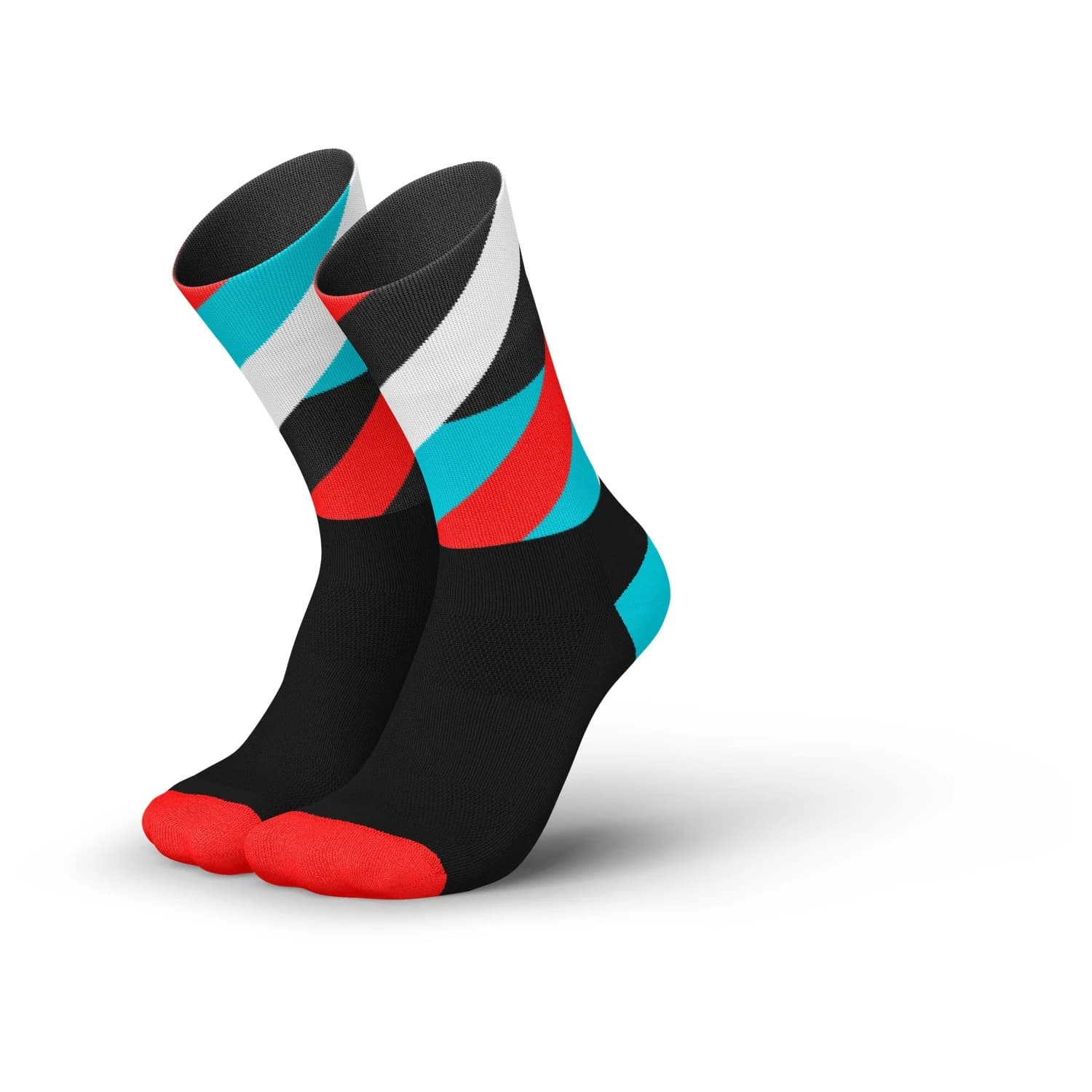 Чорапи за бягане INCYLENCE Running Loops Running socks - Black Cyan Inferno