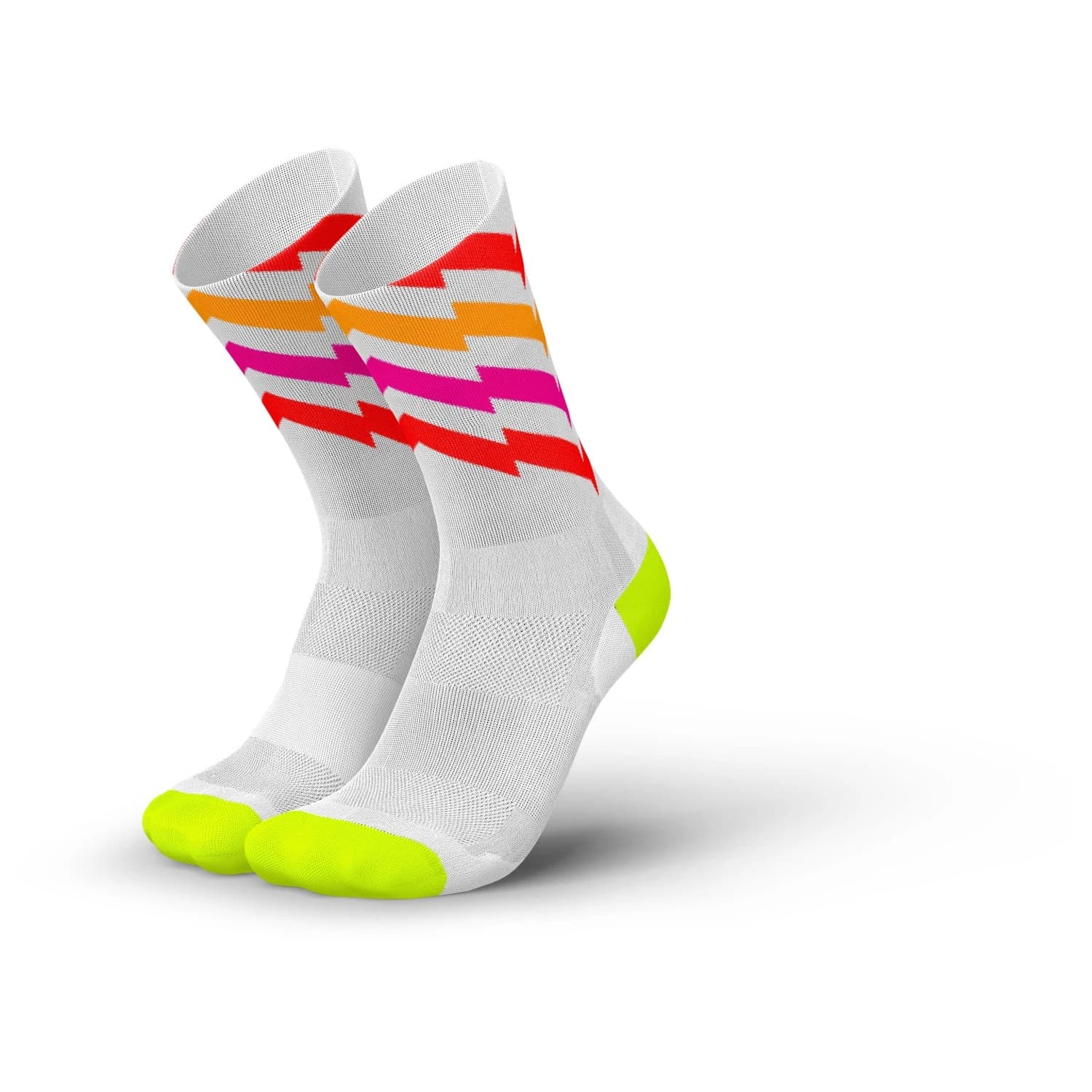 Чорапи за бягане Incylence Ultralight Waves Running socks - Electric