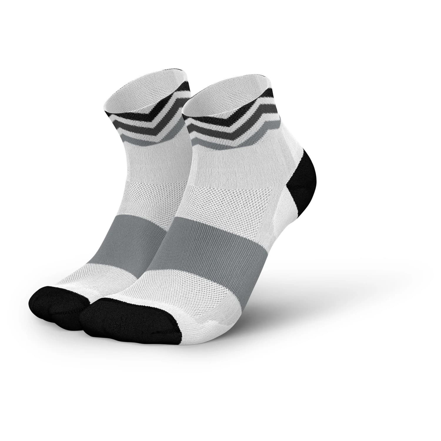 Чорапи за бягане INCYLENCE Ultralight Waves Short Running socks - White