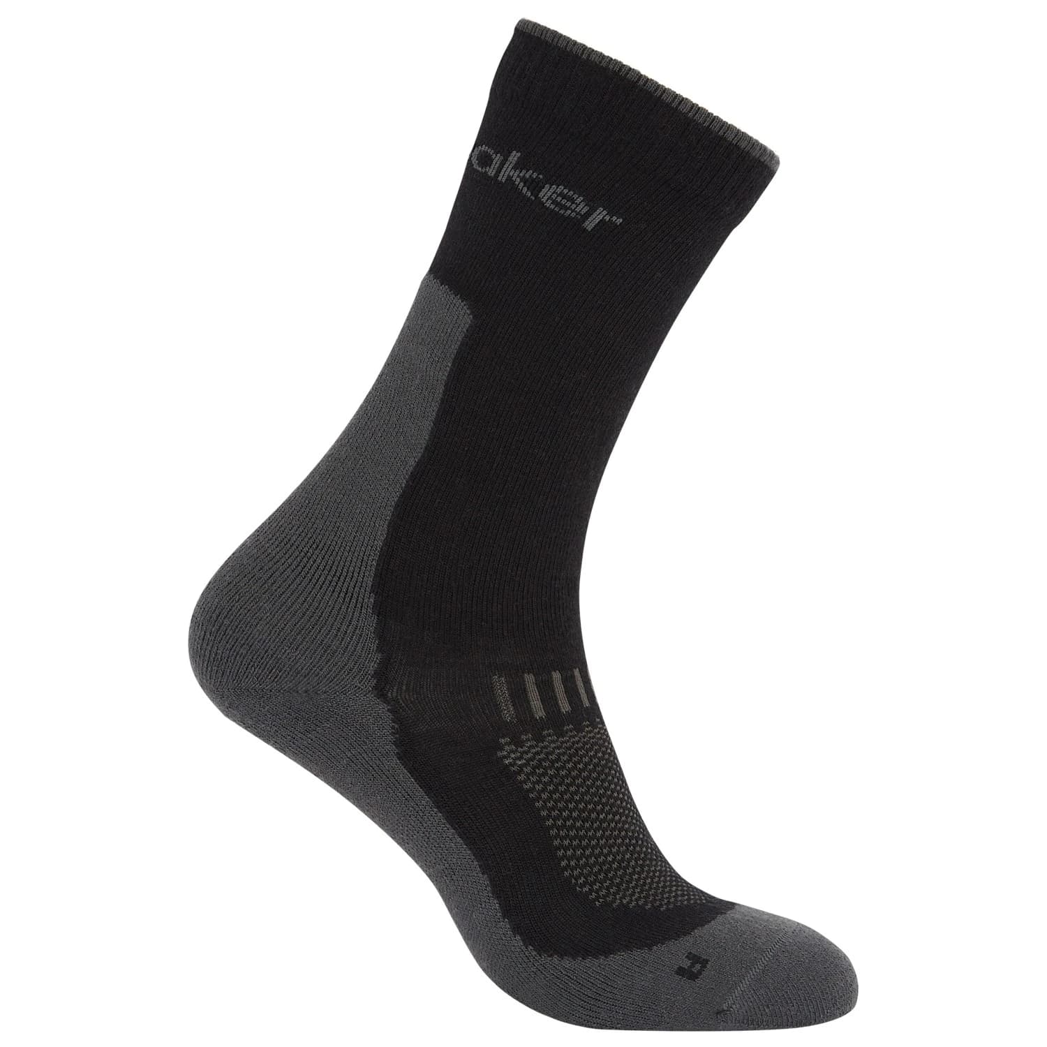Мъжки туристически чорапи Icebreaker Merino Hike+ Light Crew Walking socks - Black / Obsidian