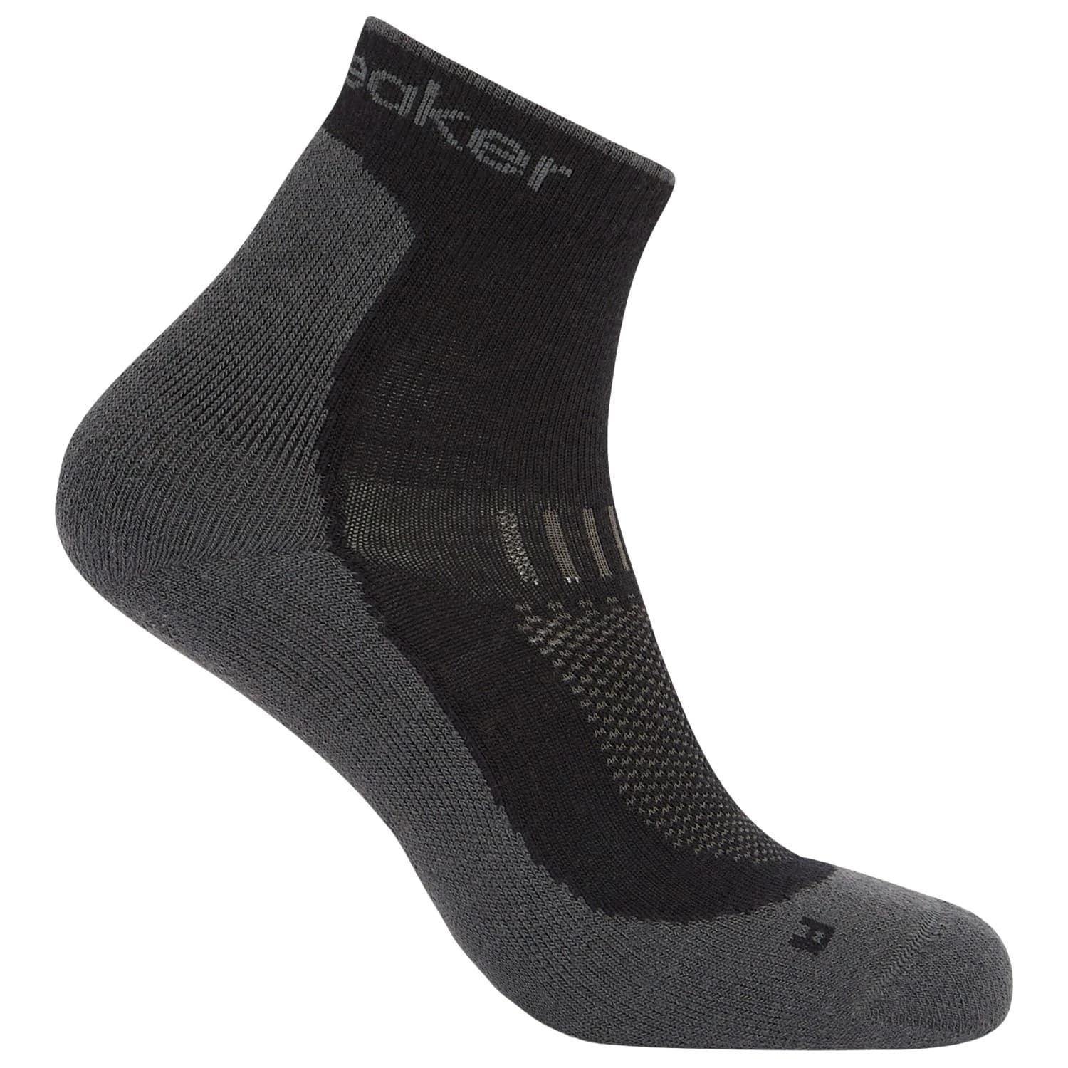 Мъжки туристически чорапи Icebreaker Merino Hike+ Light Mini Walking socks - Black / Obsidian