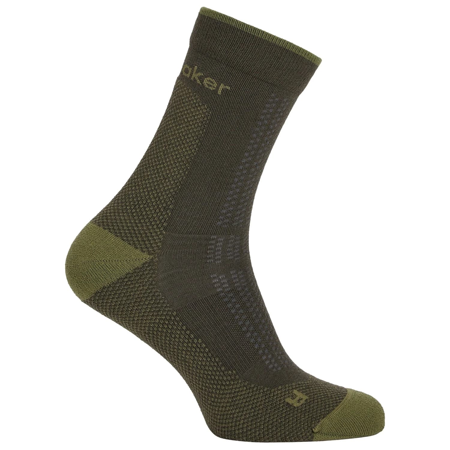Мъжки туристически чорапи Icebreaker Merino Hike+ Ultralight Quarter Walking socks - Dark Loden / Sphagnum