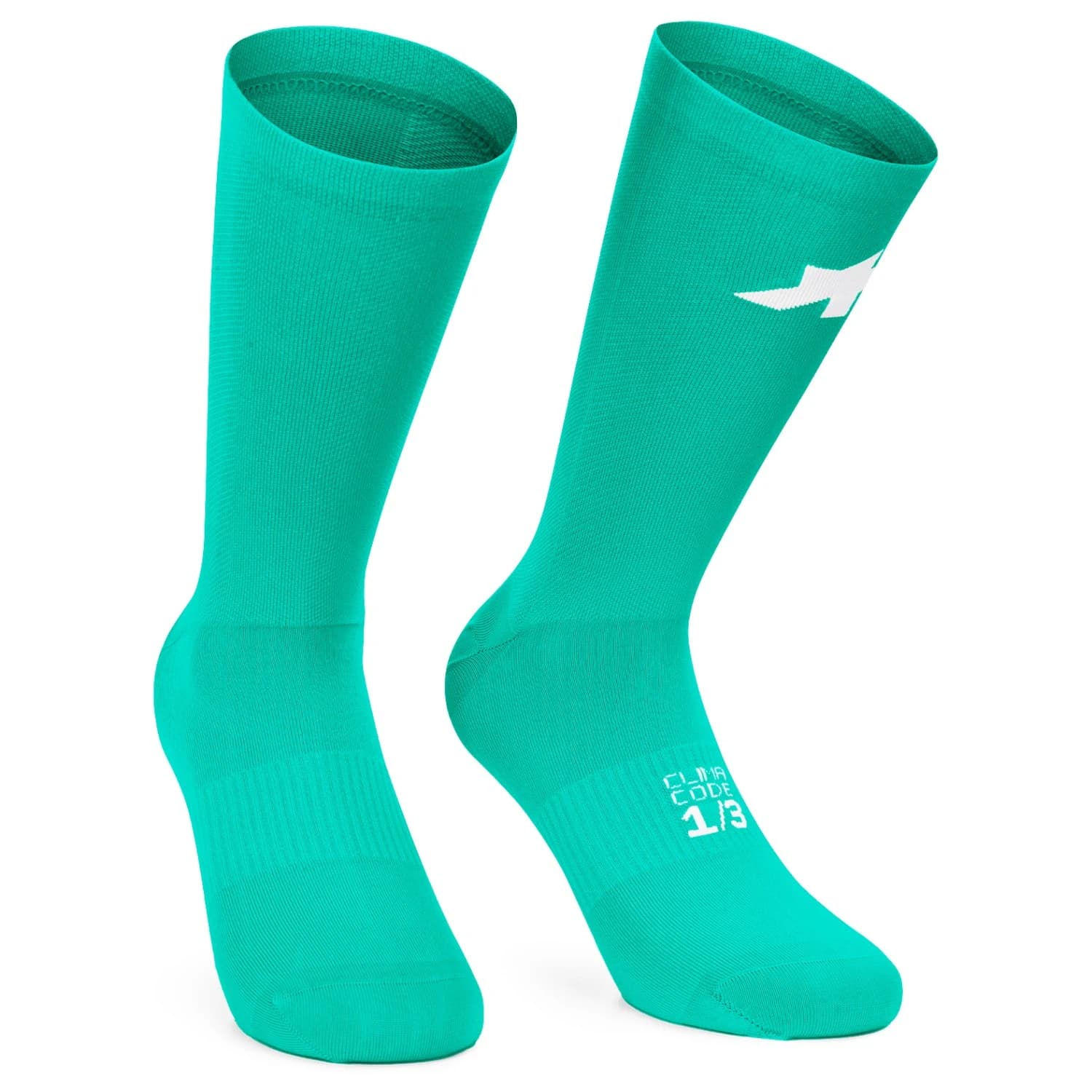 Чорапи за колоездене ASSOS Racing Socks S11 Cycling socks - Halo Green