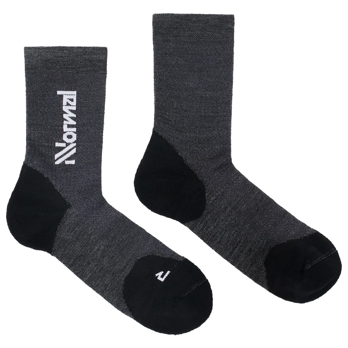 Чорапи за бягане NNormal Merino Sock 2 Running socks - Black