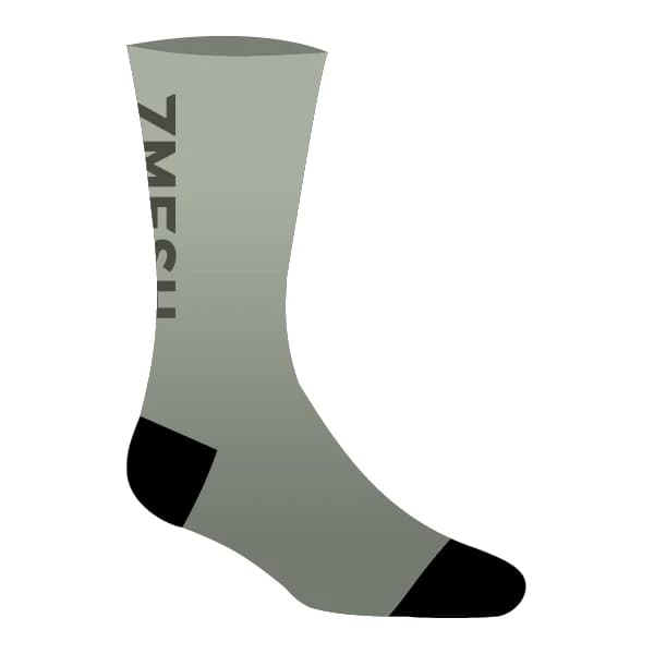 Чорапи за колоездене 7mesh Fading Light Sock Cycling socks - Fog