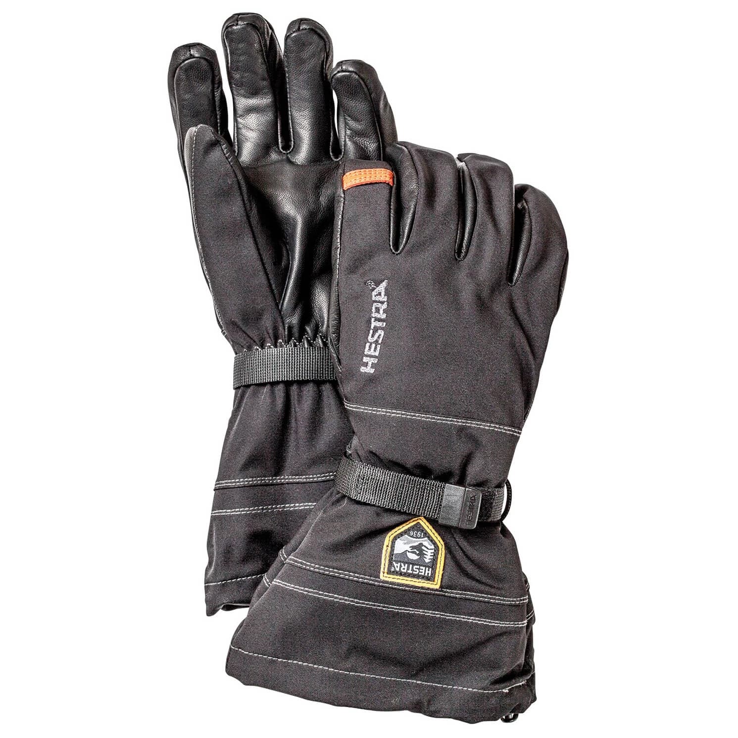 Ръкавици Hestra Army Leather Blizzard 5 Finger Gloves - Black / Light Brown