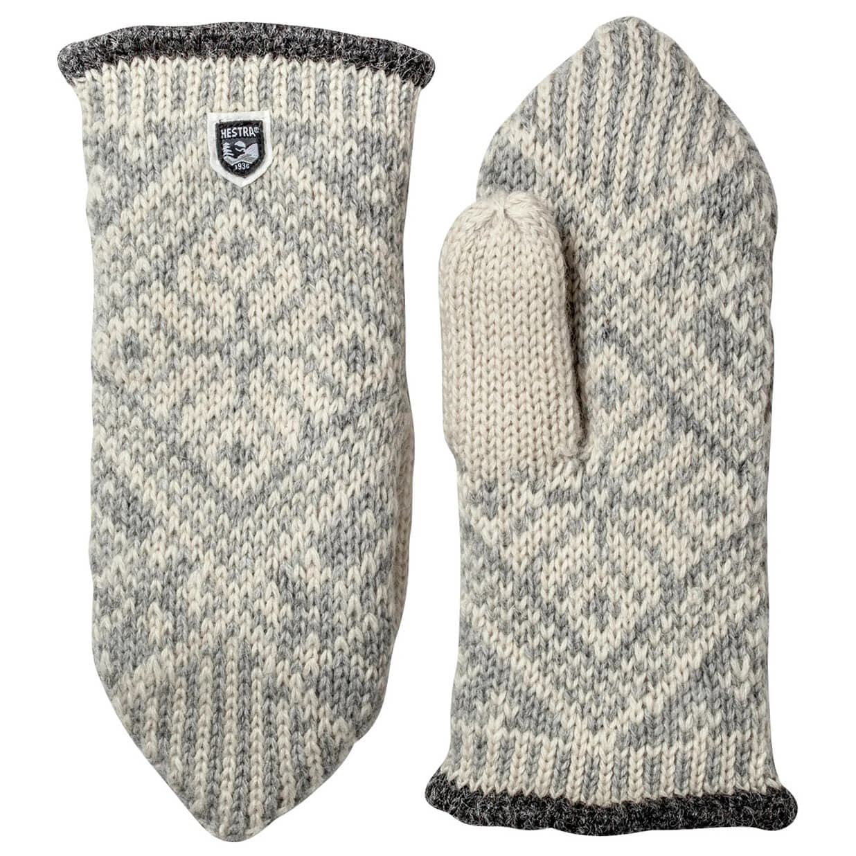 Ръкавици Hestra Nordic Wool Mitt Gloves - Grey / Offwhite