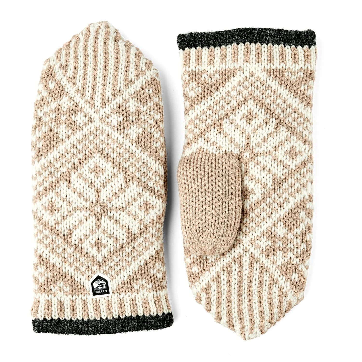 Ръкавици Hestra Nordic Wool Mitt Gloves - Beige / Off-White