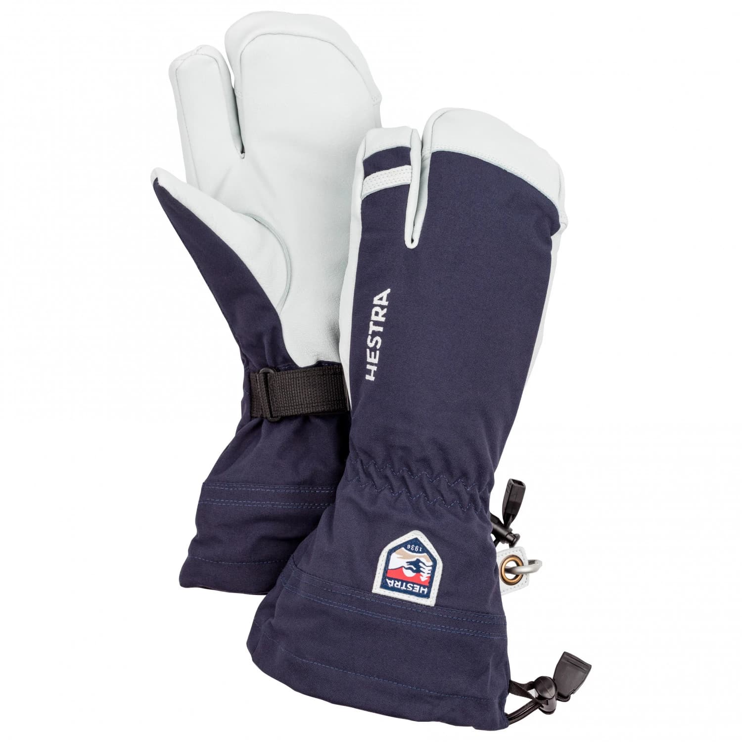 Ръкавици Hestra Army Leather Heli Ski 3 Finger Gloves - Navy