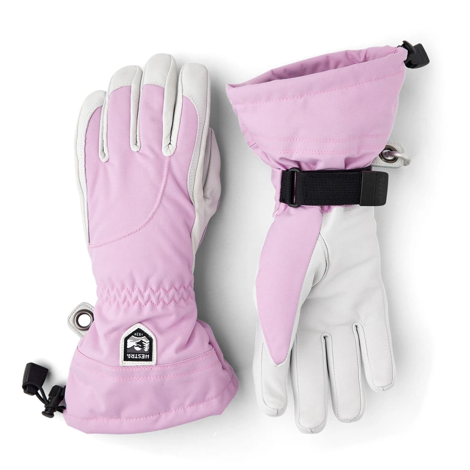 Ръкавици Hestra Women's Heli Ski 5 Finger Gloves - Syringa / Offwhite