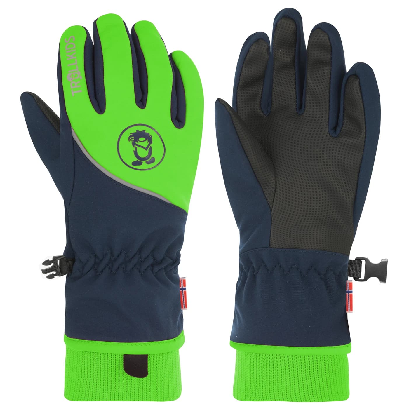Детски ръкавици Trollkids Kid's Trolltunga Glove - Navy / Bright Green