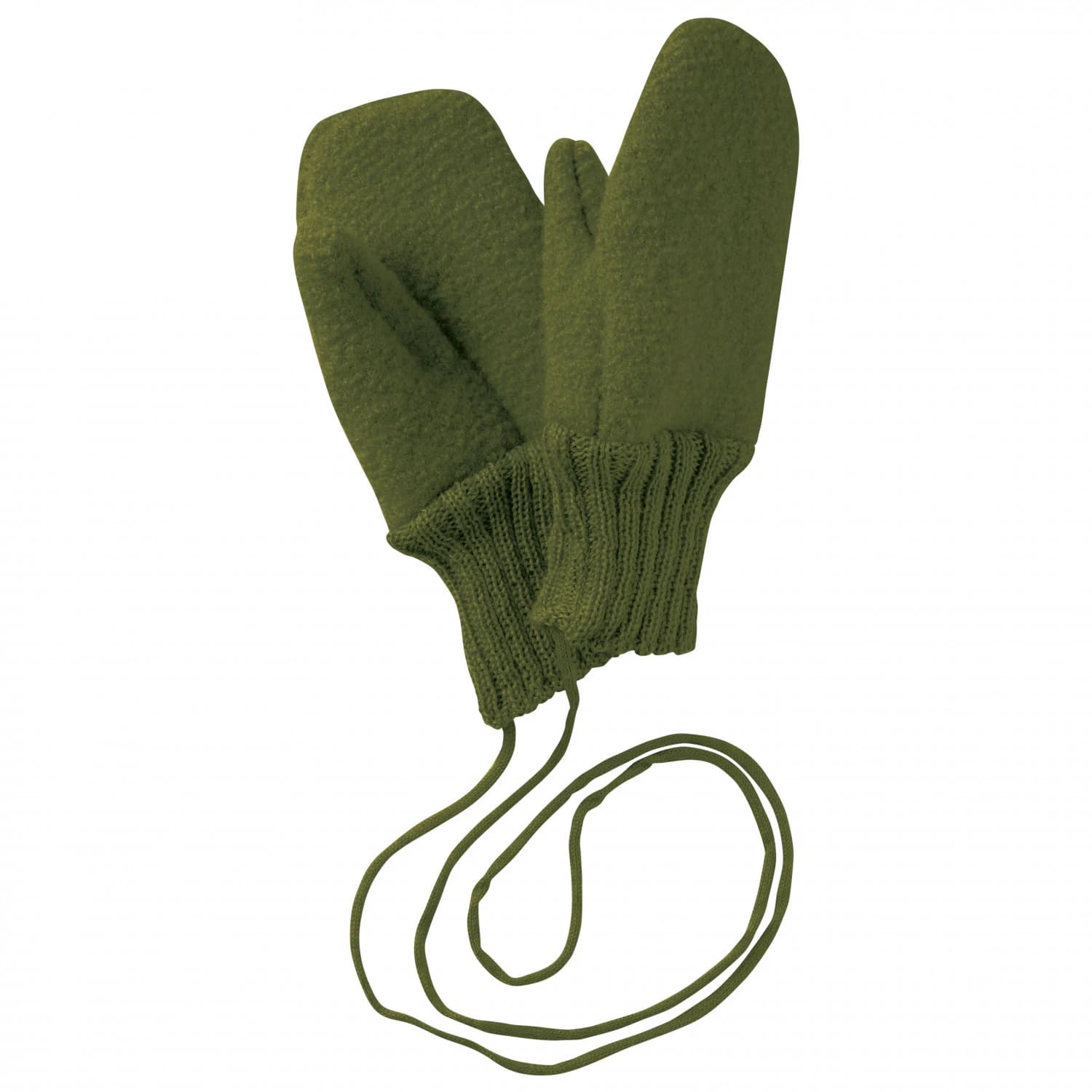 Детски ръкавици disana Kids' Boiled Wool Gloves - Olive