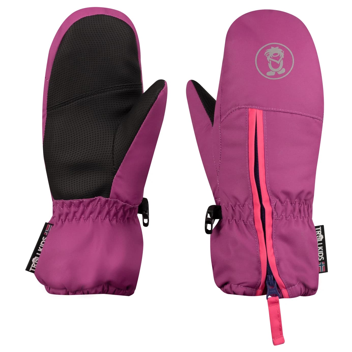 Детски ръкавици Trollkids Kid's Troll Mitten Gloves - Bright Berry / Light Magenta