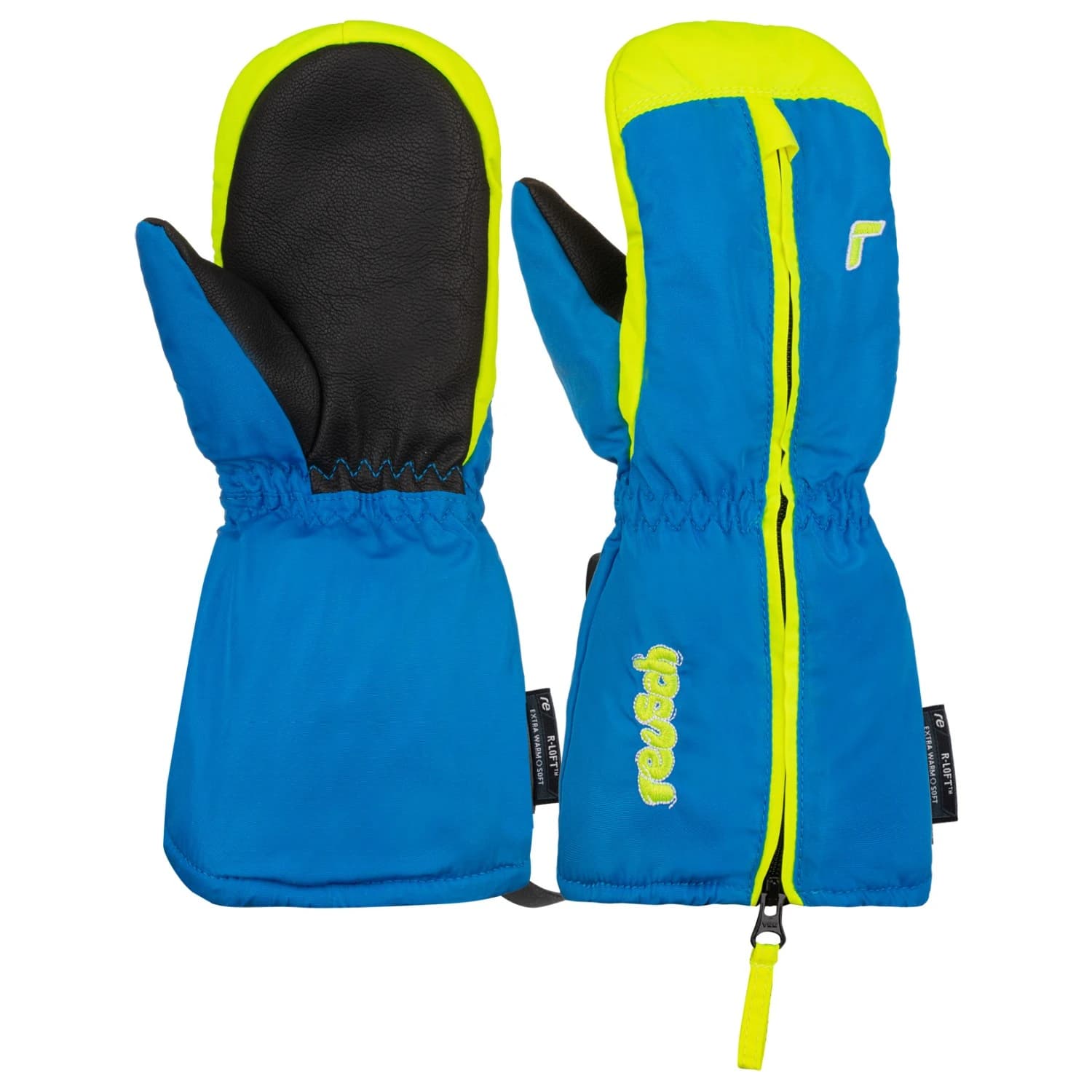 Детски ръкавици Reusch Kid's Tom Mitten Gloves - Brilliant Blue / Safety Yellow