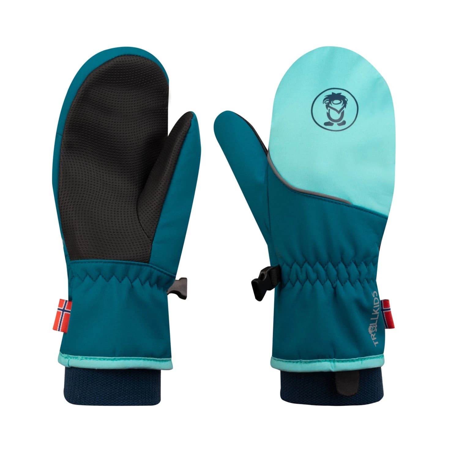 Детски ръкавици Trollkids Kid's Trolltunga Mitten Gloves - Arctic Blue / Dark Marine