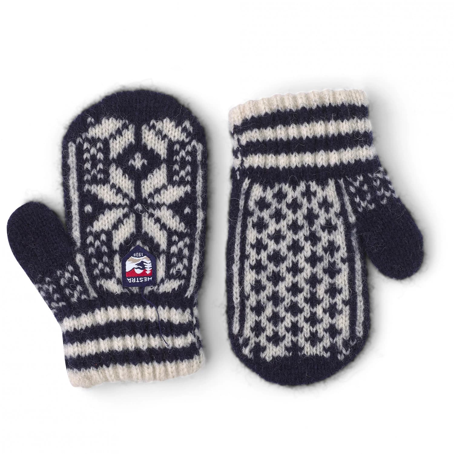 Детски ръкавици Hestra Kid's Nordic Mitt Gloves - Navy / Offwhite