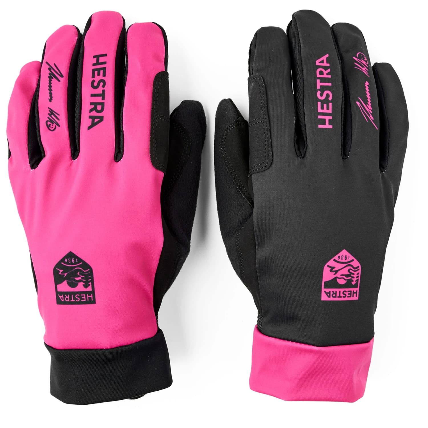 Ръкавици Hestra Klaebo Pro Model 5 Finger Gloves - Black / Orchid