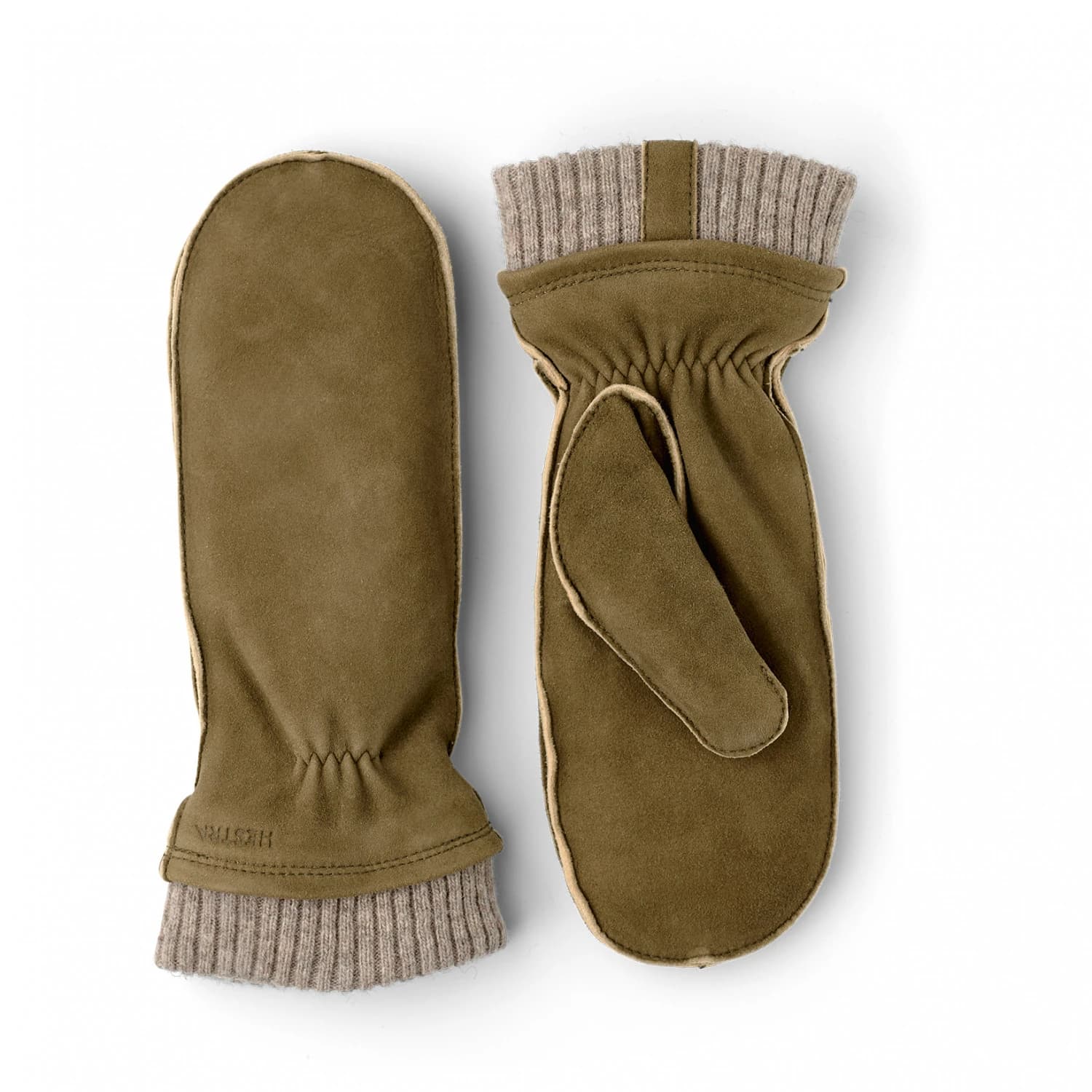 Дамски ръкавици Hestra Women's Nora Chamois Mitt Gloves - Loden